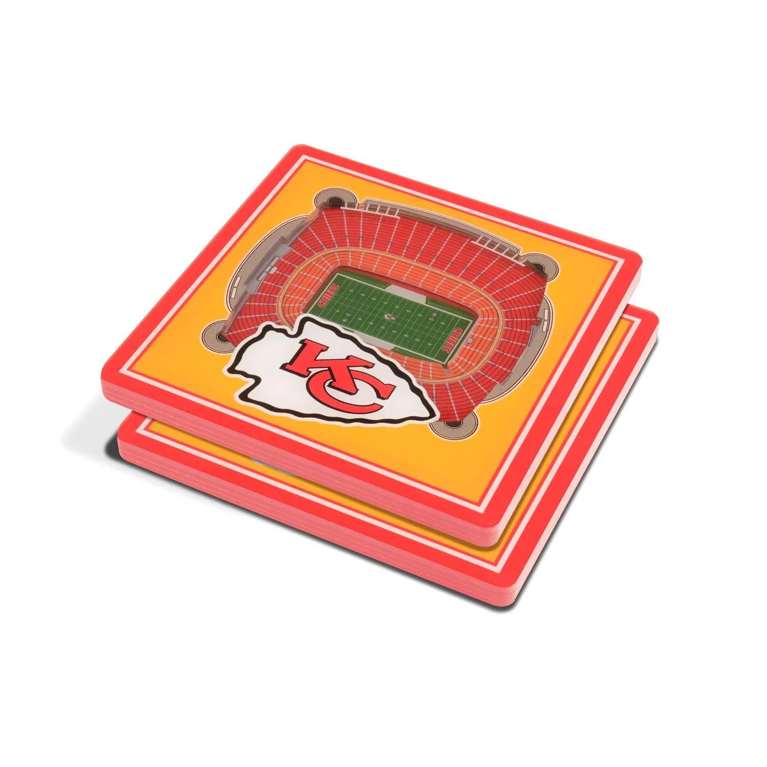 Kansas City Chiefs NFL YouTheFan! Untersetzer 3D Stadium View (2er-Set)