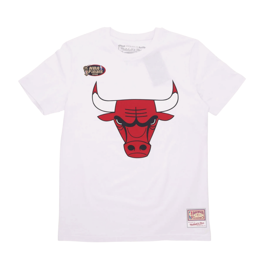 Chicago Bulls NBA Mitchell & Ness Team Logo T-Shirt Weiß Chicago Bulls NBA Mitchell & Ness Team Logo T-Shirt Weiß