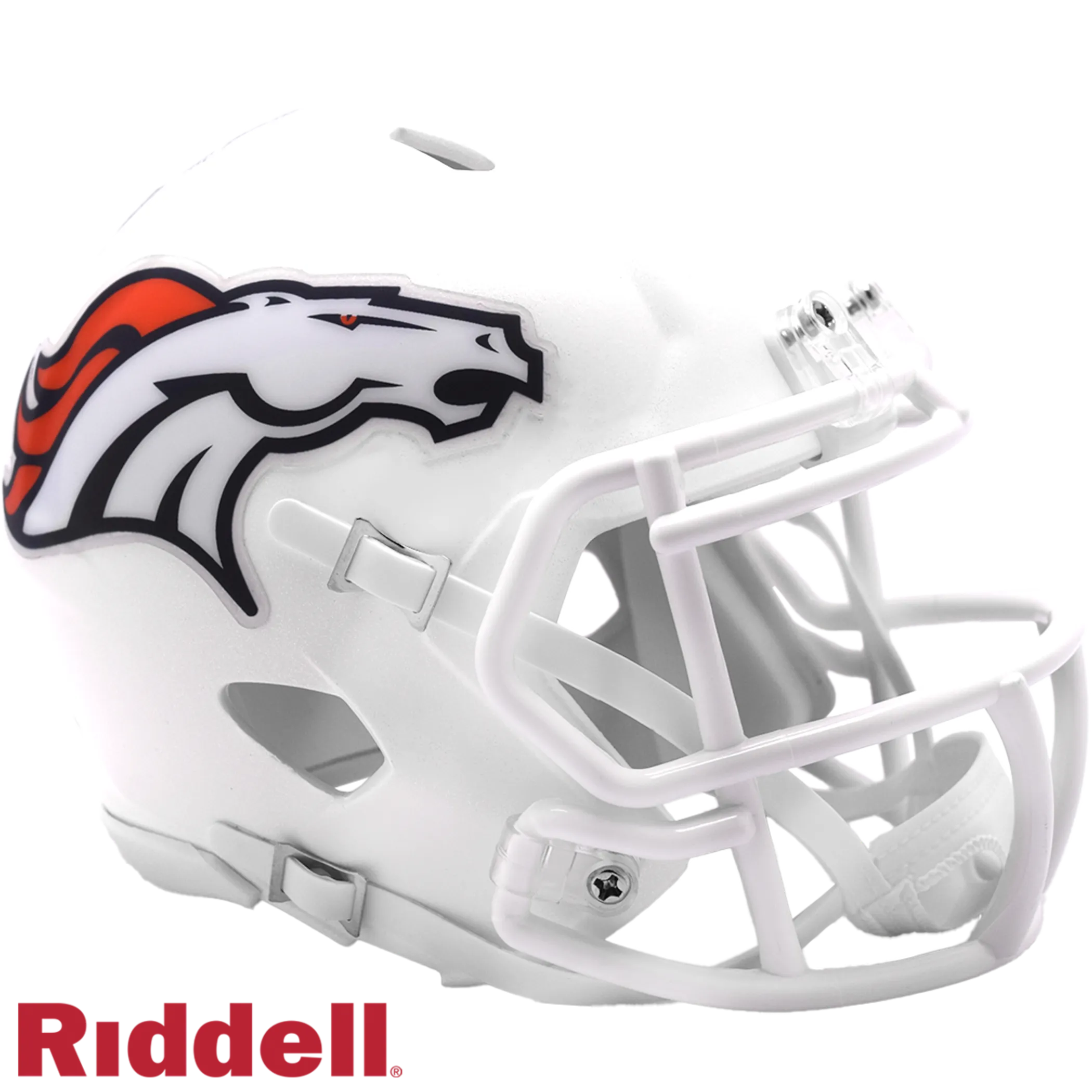 Denver Broncos NFL Riddell On Field Alternate Speed Mini Helm Weiß