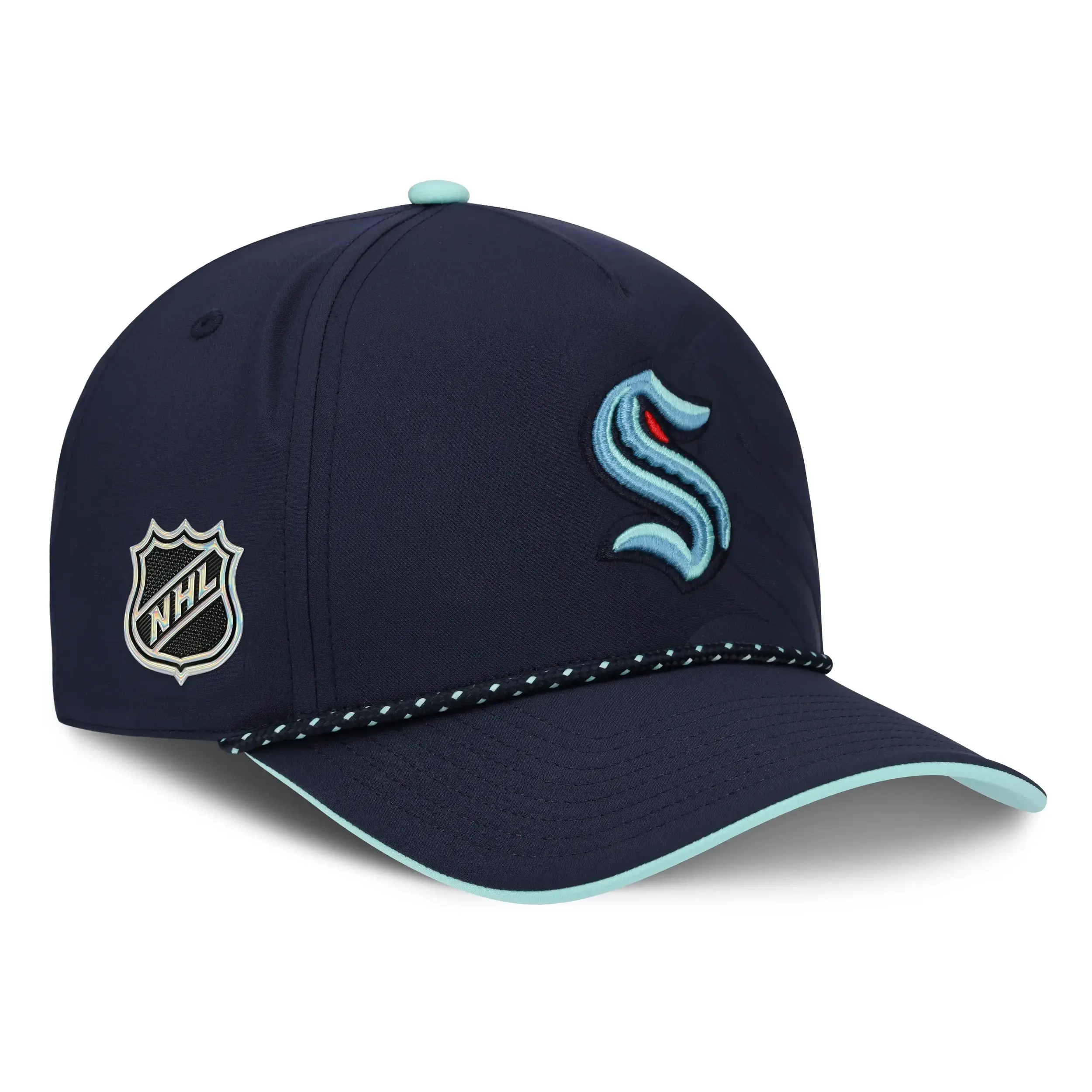 Seattle Kraken NHL Fanatics Draft 2026 Snapback Blau / Grün