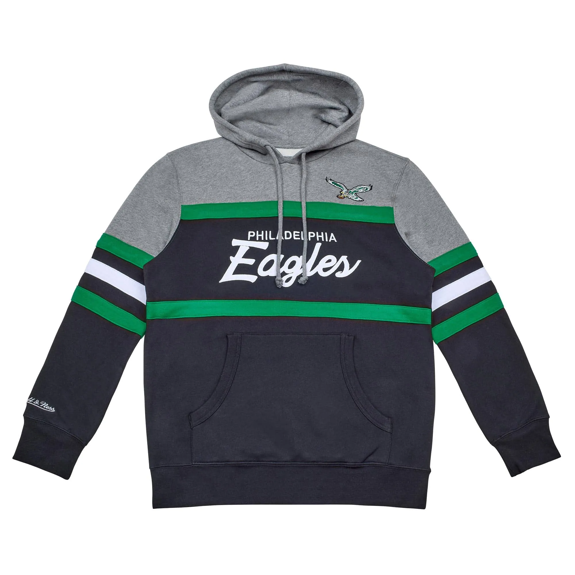 Philadelphia Eagles NFL Mitchell & Ness Head Coach Hoodie Schwarz
