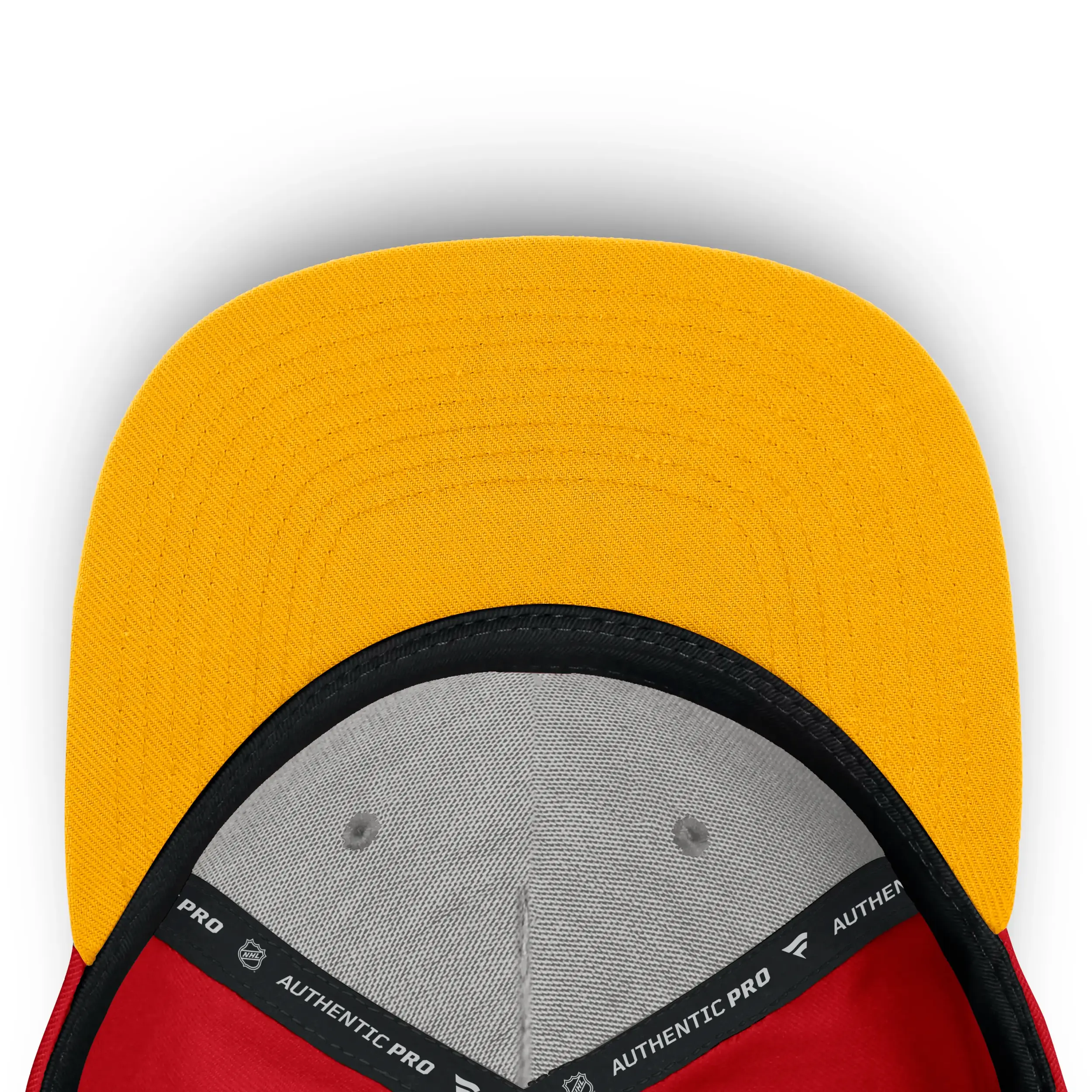 Calgary Flames NHL Fanatics Draft 2026 Snapback Rot / Gelbgold