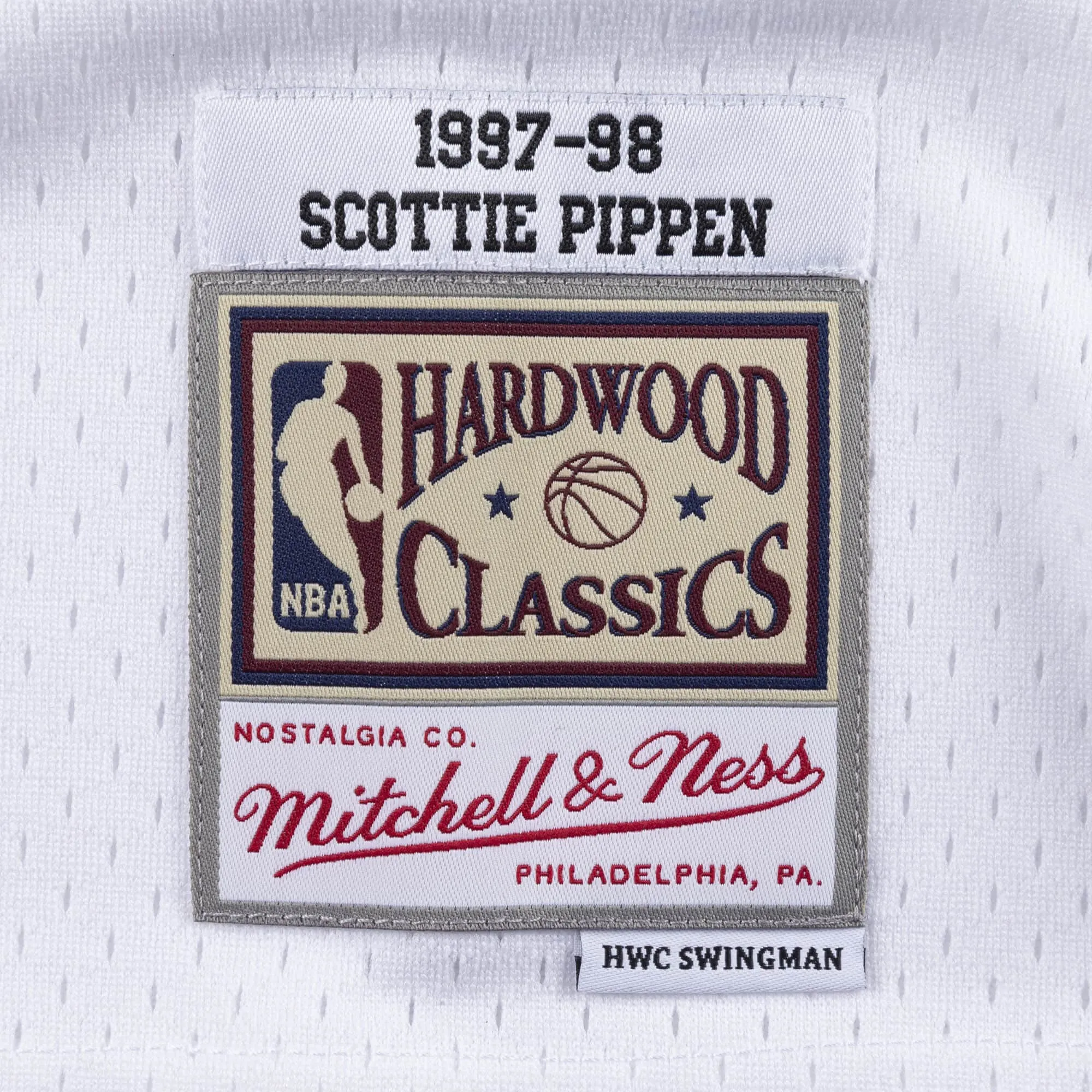 Scottie Pippen #33 Chicago Bulls 97-98 NBA Mitchell & Ness Swingman Trikot Weiß Scottie Pippen #33 Chicago Bulls 97-98 NBA Mitchell & Ness Swingman Trikot Weiß