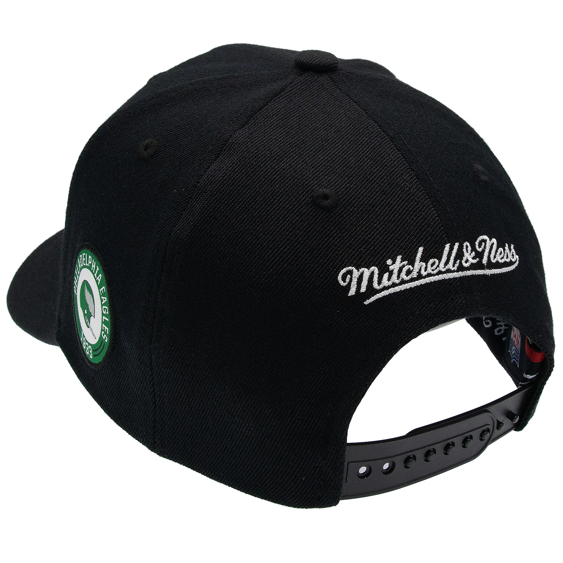 Philadelphia Eagles NFL Mitchell & Ness Black Out Classic Red Snapback
