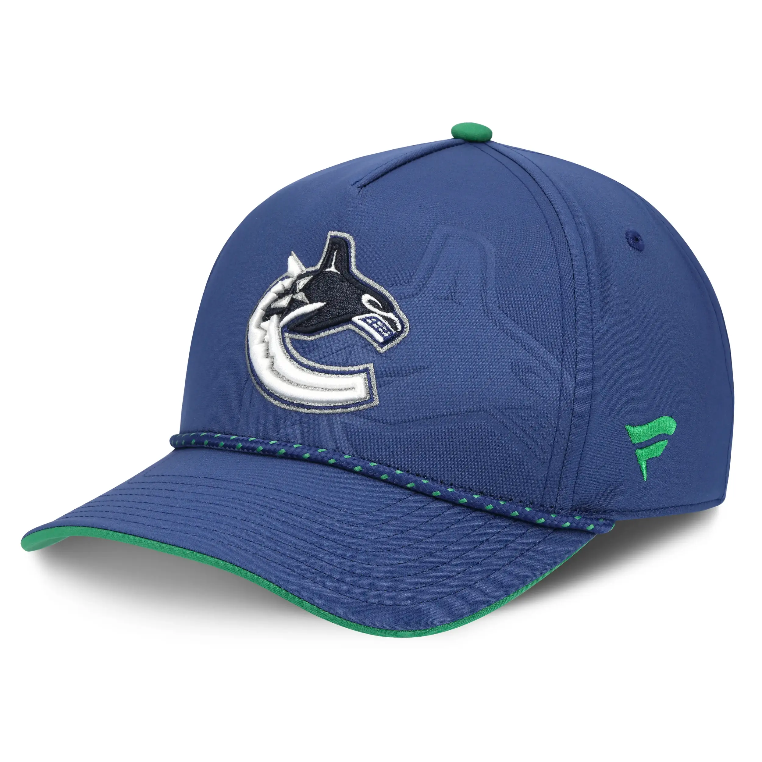 Vancouver Canucks NHL Fanatics Draft 2026 Snapback Blau / Grün