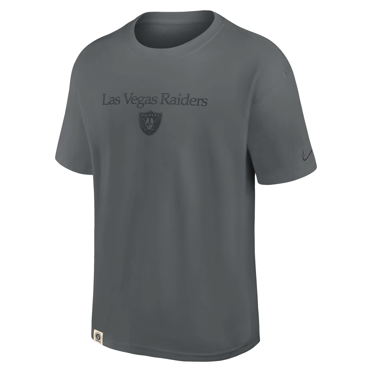 Las Vegas Raiders NFL Nike Loose Fit Heavyweight T-Shirt Grau