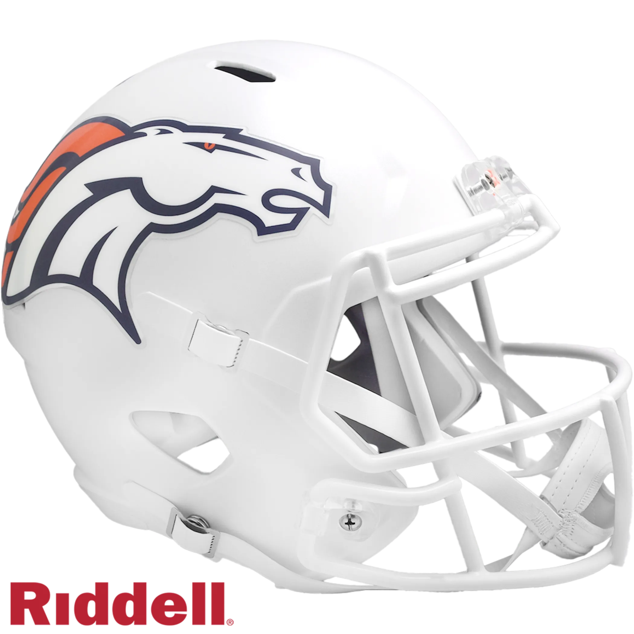 Denver Broncos NFL Riddell On Field Alternate Speed Replica Helm Weiß