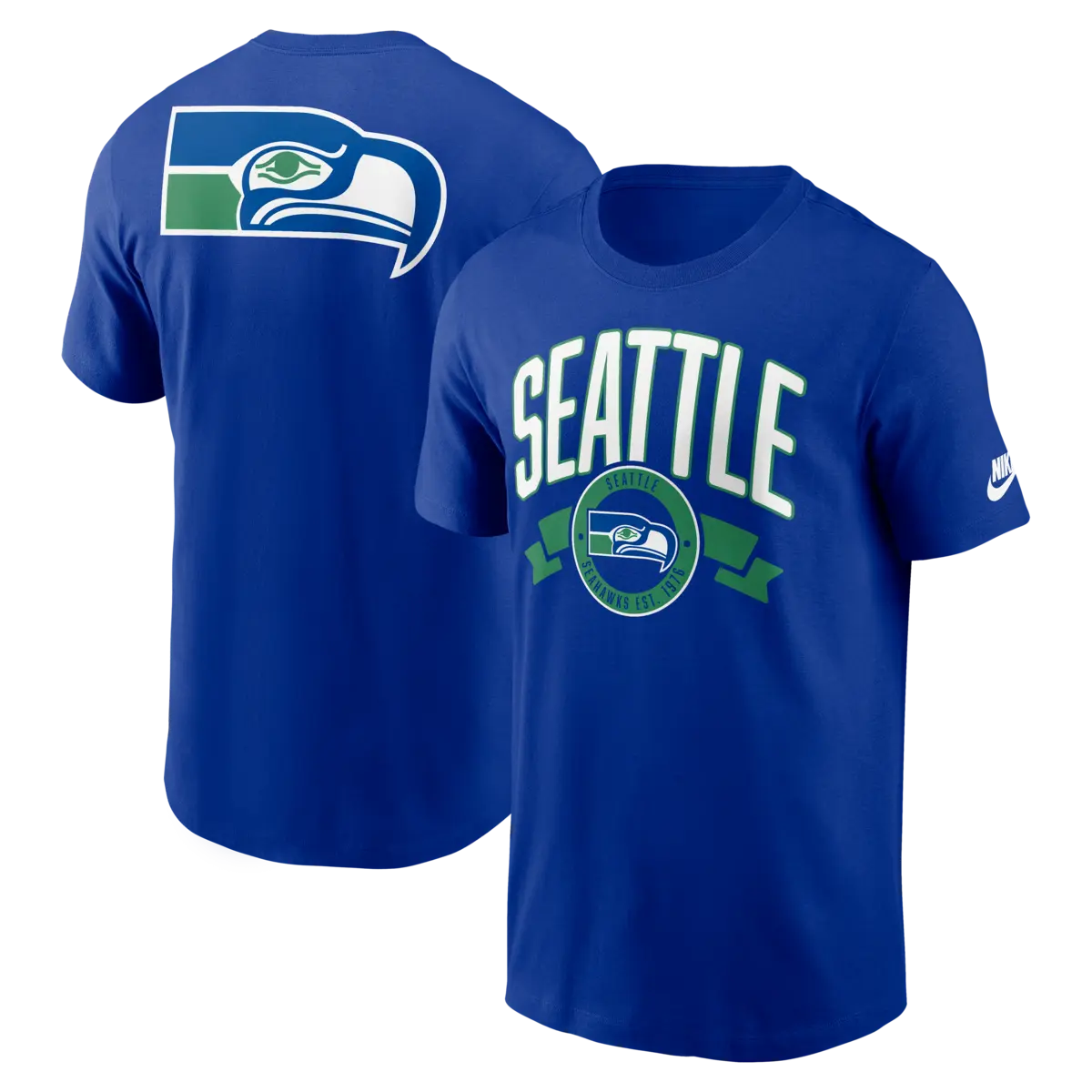 Seattle Seahawks NFL Nike Rewind Front & Back Hit Essential T-Shirt