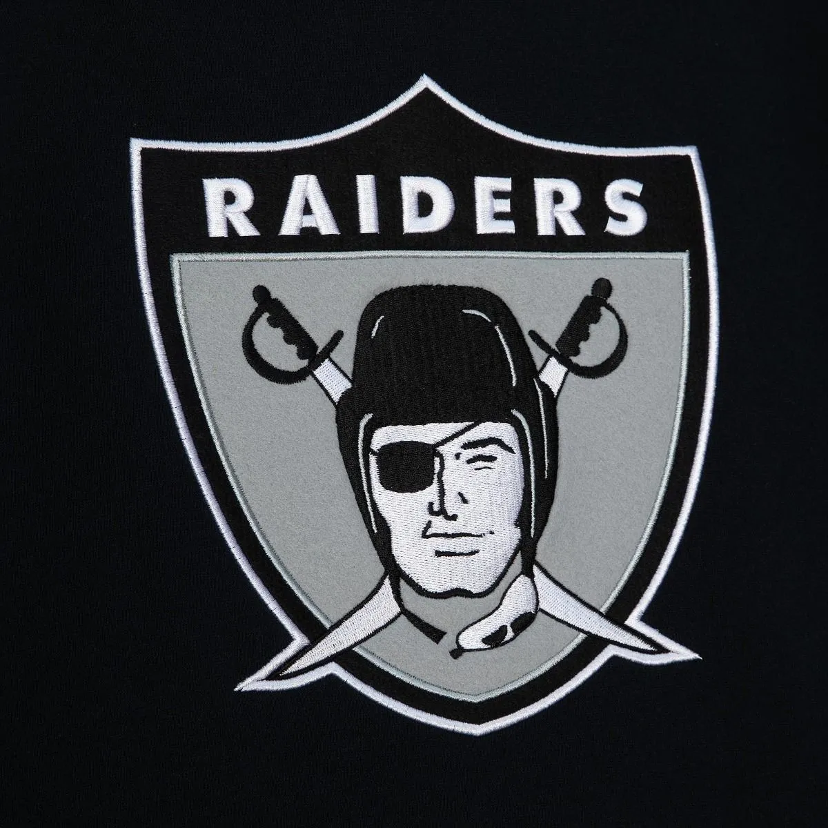 Las Vegas Raiders NFL Mitchell & Ness Team Origins Fleece Hoodie Schwarz