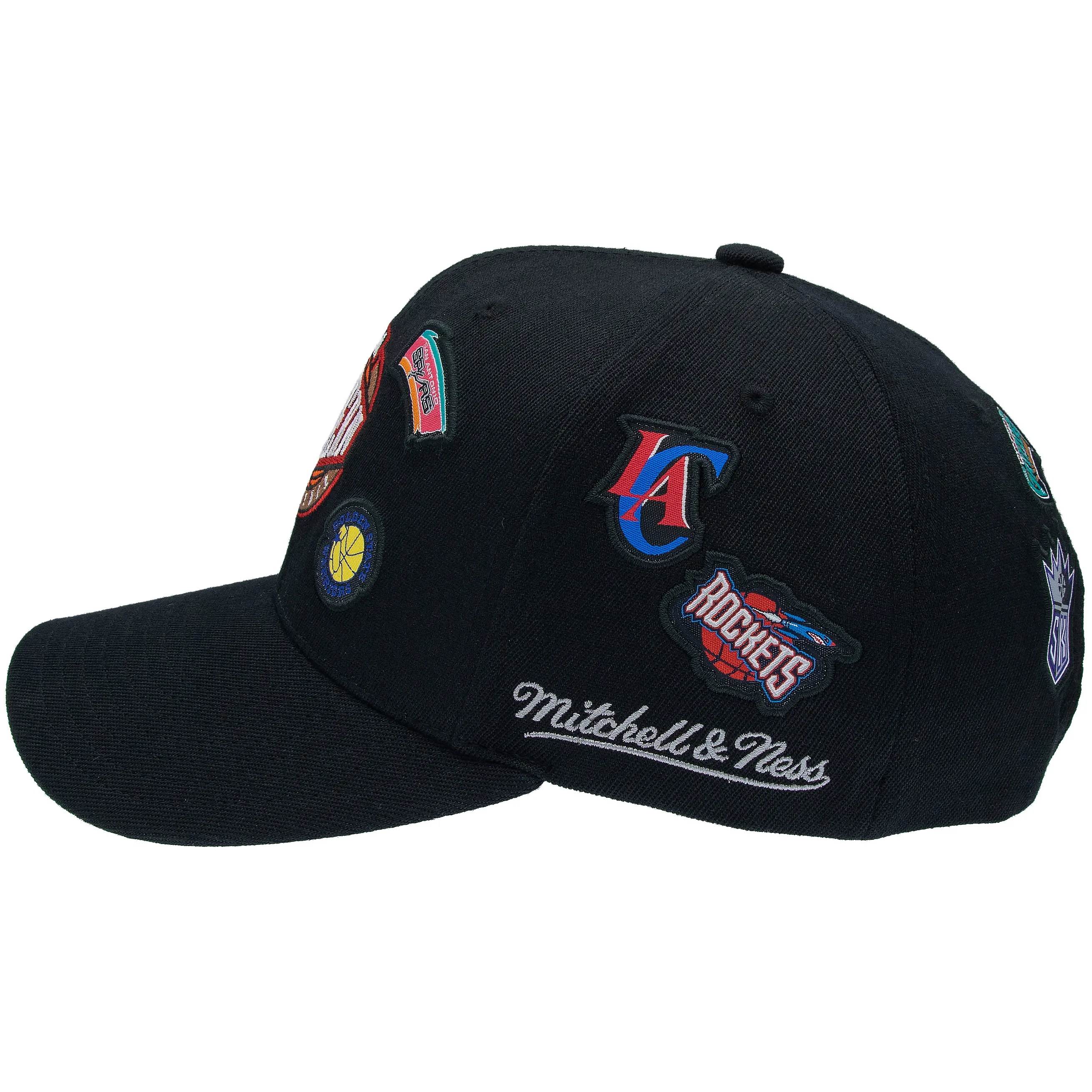 Western Conference NBA Mitchell & Ness Team Logo Patch Snapback Schwarz
