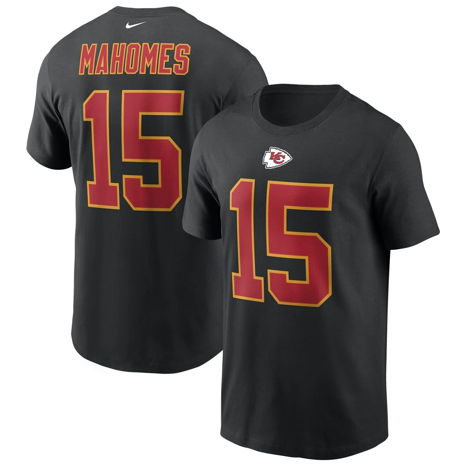 Patrick Mahomes #15 Kansas City Chiefs NFL Nike Player T-Shirt Schwarz