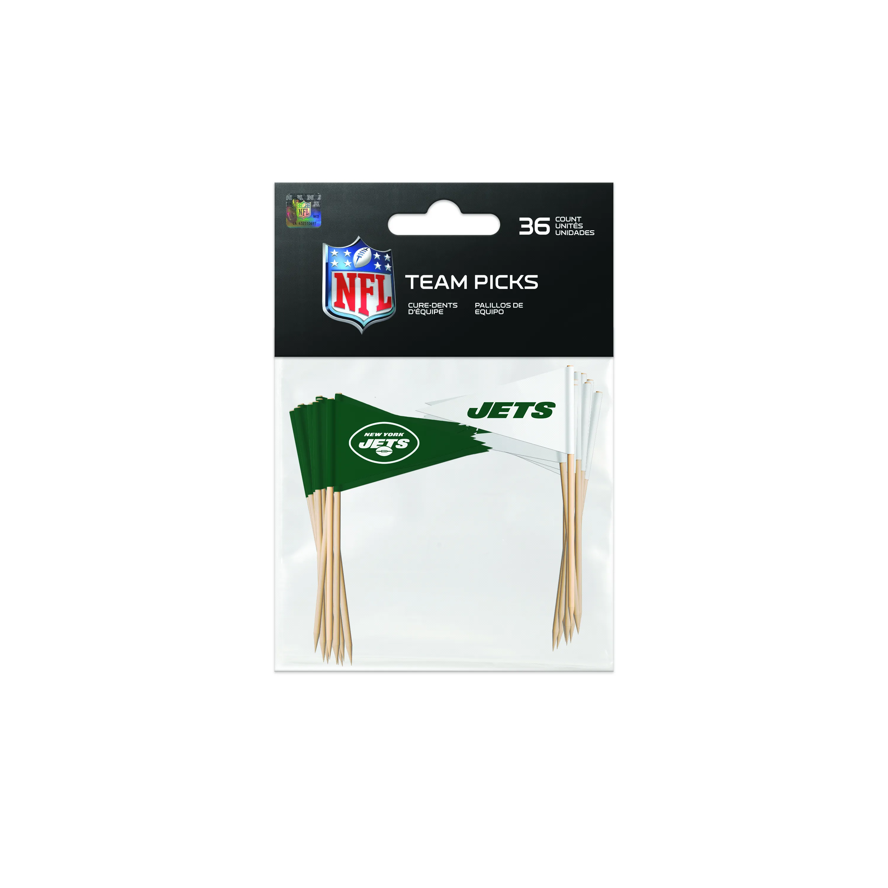 New York Jets NFL Toothpick Flags (36 Stk.)