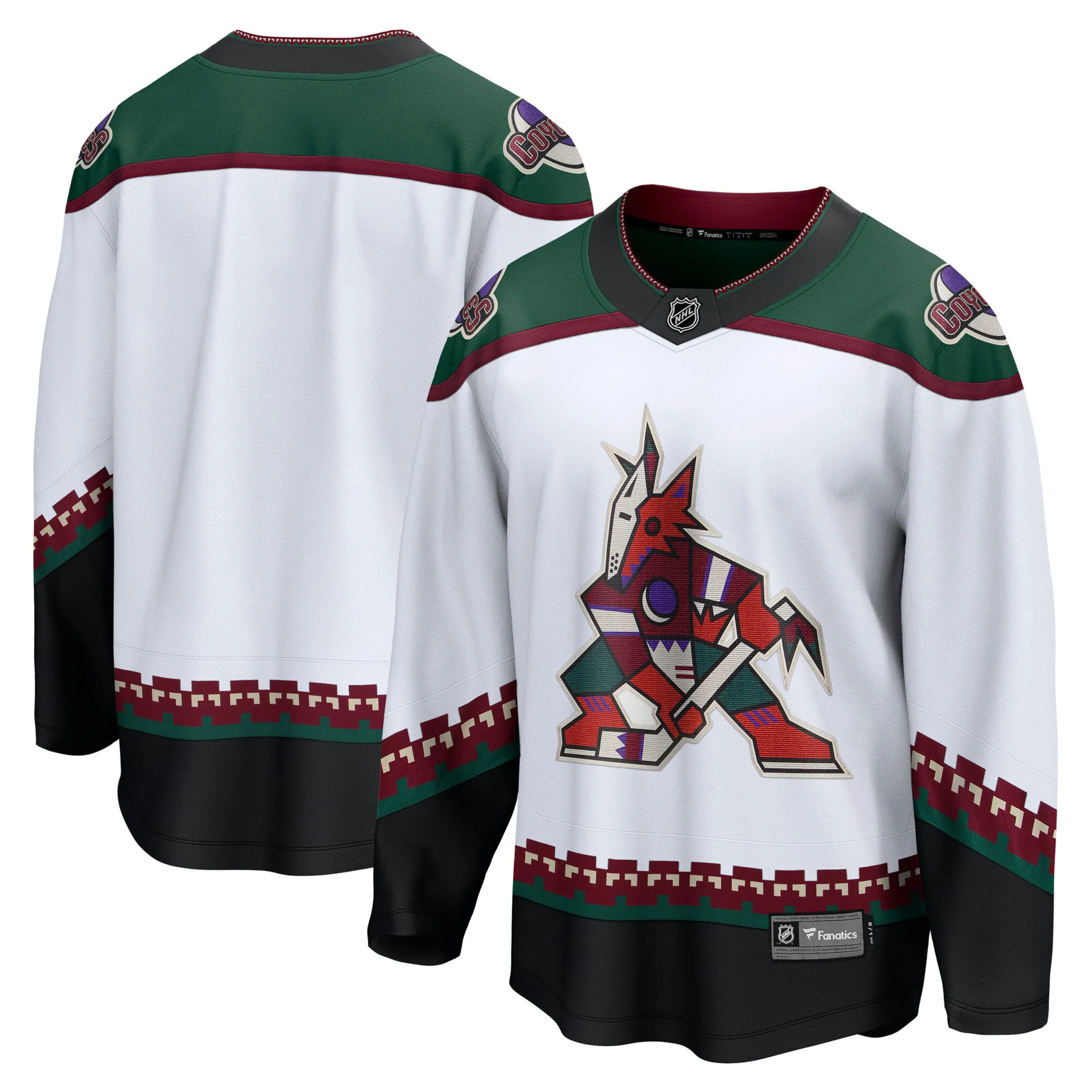 Arizona Coyotes NHL Eishockey Fanatics Breakaway Trikot Away Weiß