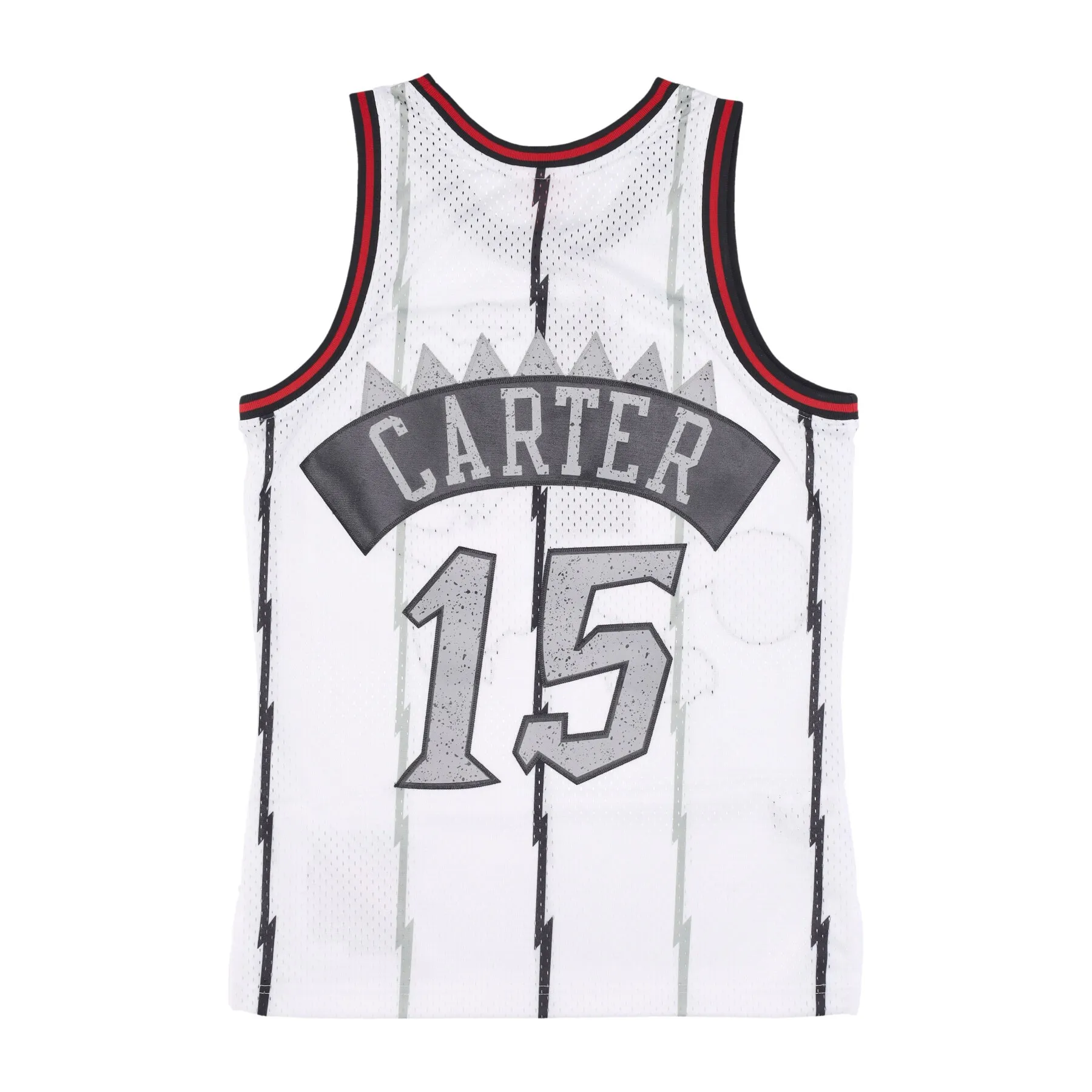 Vince Carter #15 Toronto Raptors 98 NBA Mitchell & Ness Cracked Cement Swingman Trikot Weiß