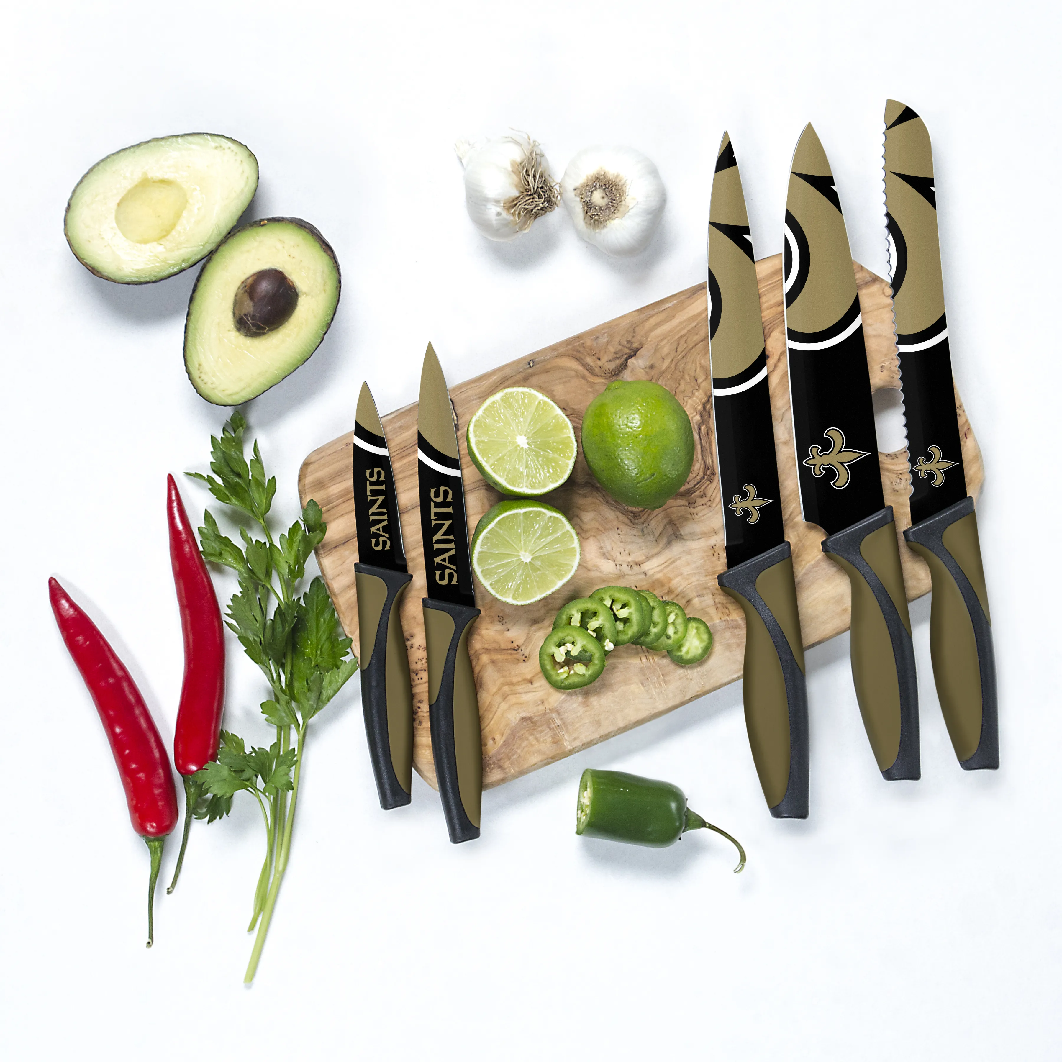 New Orleans Saints NFL Küchenmesser-Set (5-teilig)