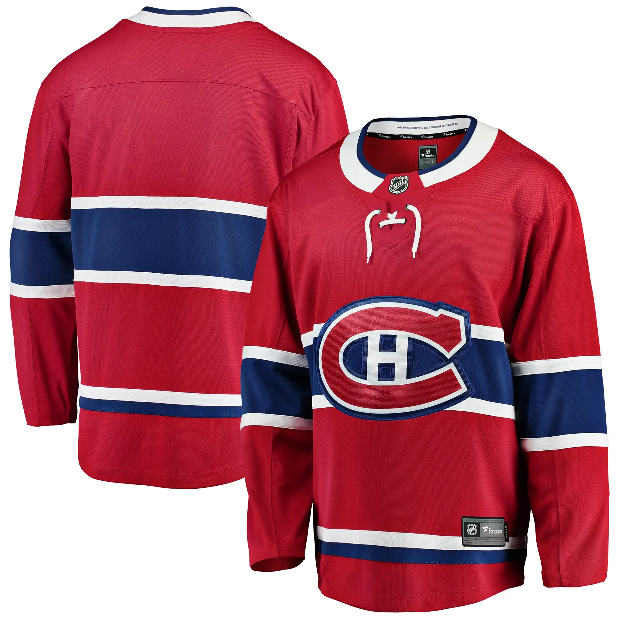 Montreal Canadiens NHL Eishockey Fanatics Breakaway Trikot Home Rot