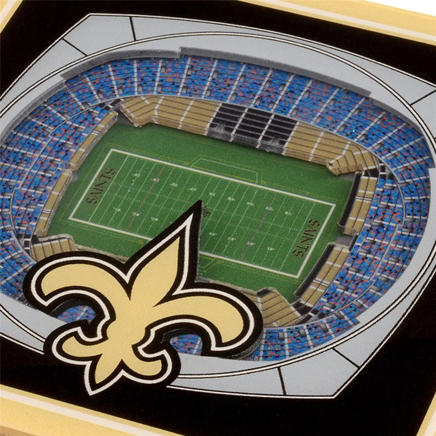 New Orleans Saints NFL YouTheFan! Untersetzer 3D Stadium View (2er-Set)