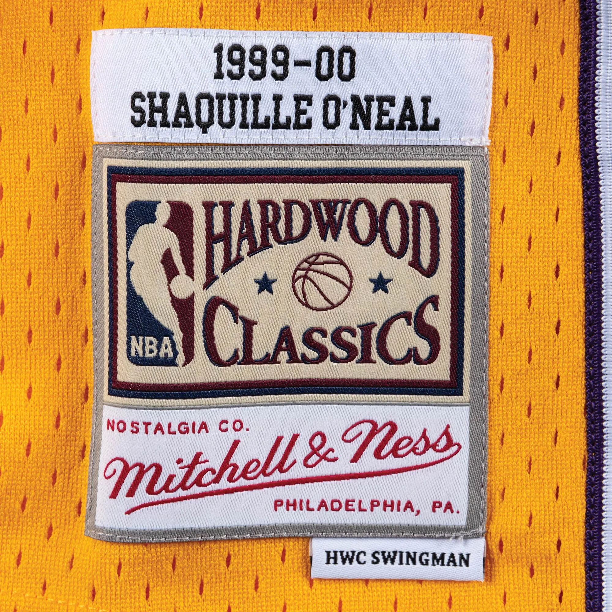Shaquile O'Neal #34 Los Angeles Lakers 99 NBA Mitchell & Ness Swingman Trikot Gelb Shaquile O'Neal #34 Los Angeles Lakers 99 NBA Mitchell & Ness Swingman Trikot Gelb