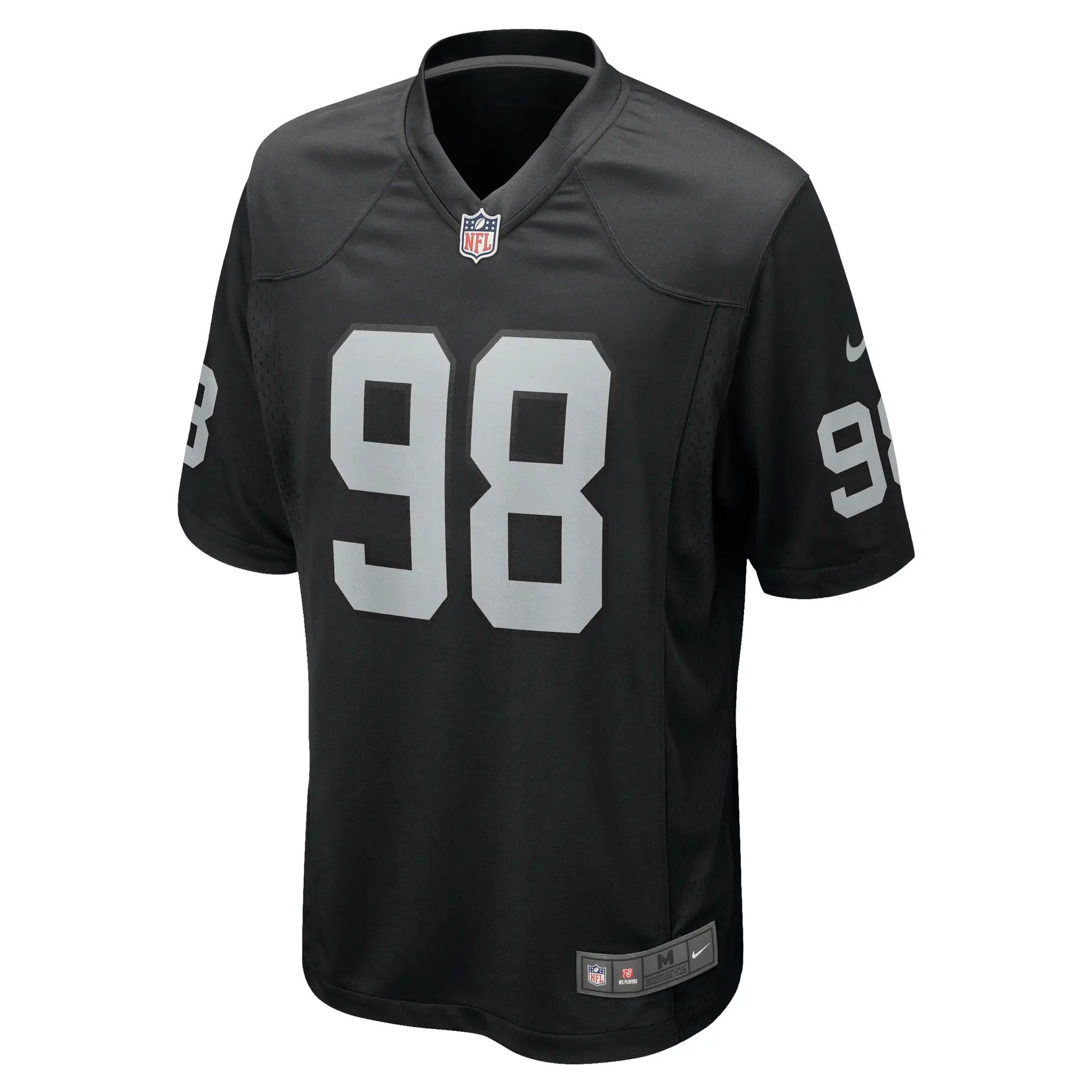 Maxx Crosby #98 Las Vegas Raiders NFL Football Nike Home Game Trikot Schwarz