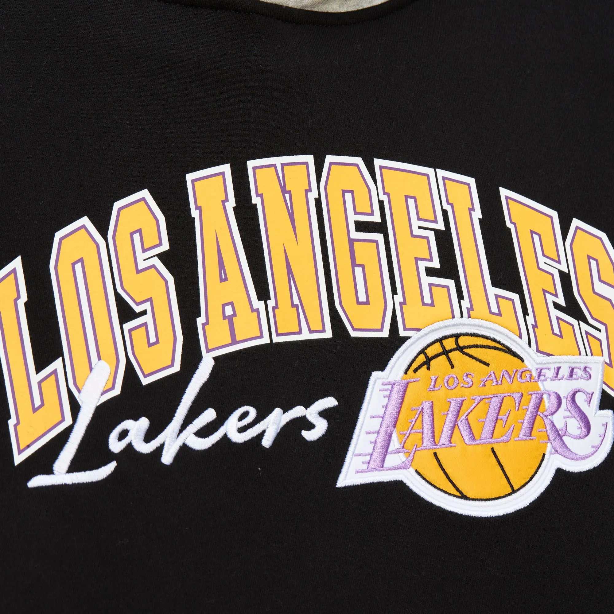 Los Angeles Lakers NBA Mitchell & Ness Premium Fleece Hoodie Schwarz Los Angeles Lakers NBA Mitchell & Ness Premium Fleece Hoodie Schwarz
