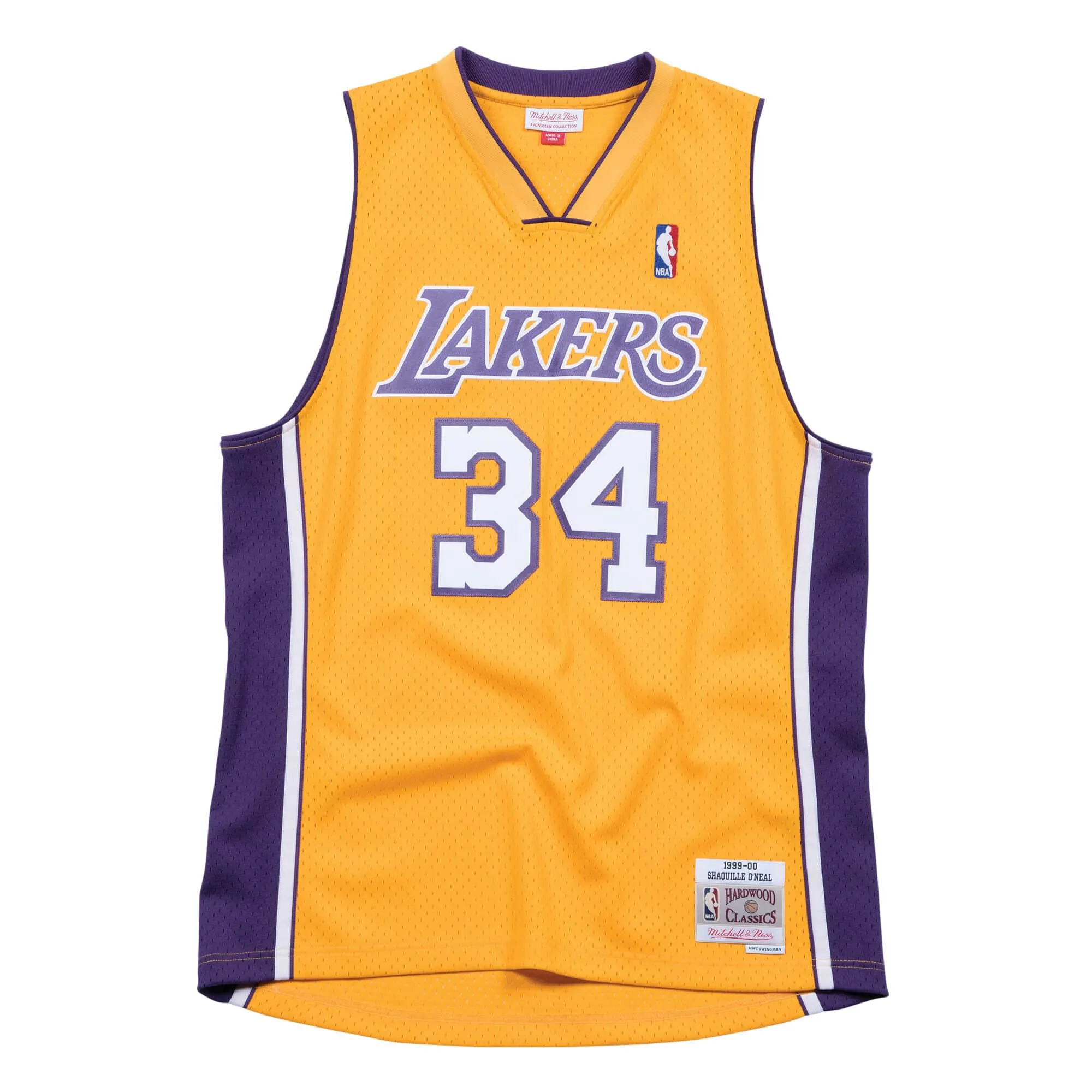 Shaquile O'Neal #34 Los Angeles Lakers 99 NBA Mitchell & Ness Swingman Trikot Gelb Shaquile O'Neal #34 Los Angeles Lakers 99 NBA Mitchell & Ness Swingman Trikot Gelb