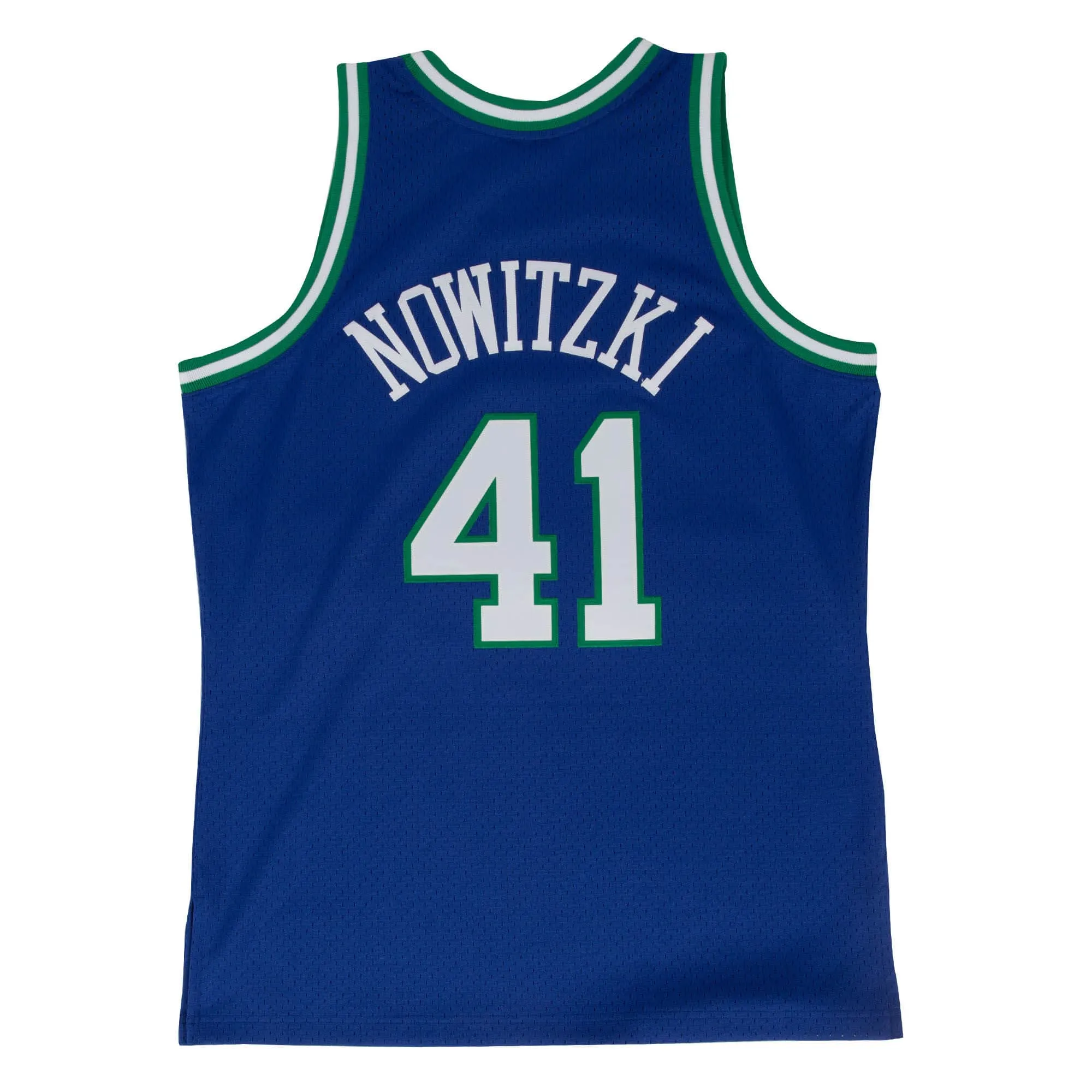 Dirk Nowitzki #41 Dallas Mavericks 98-99 NBA Mitchell & Ness Swingman Trikot Blau