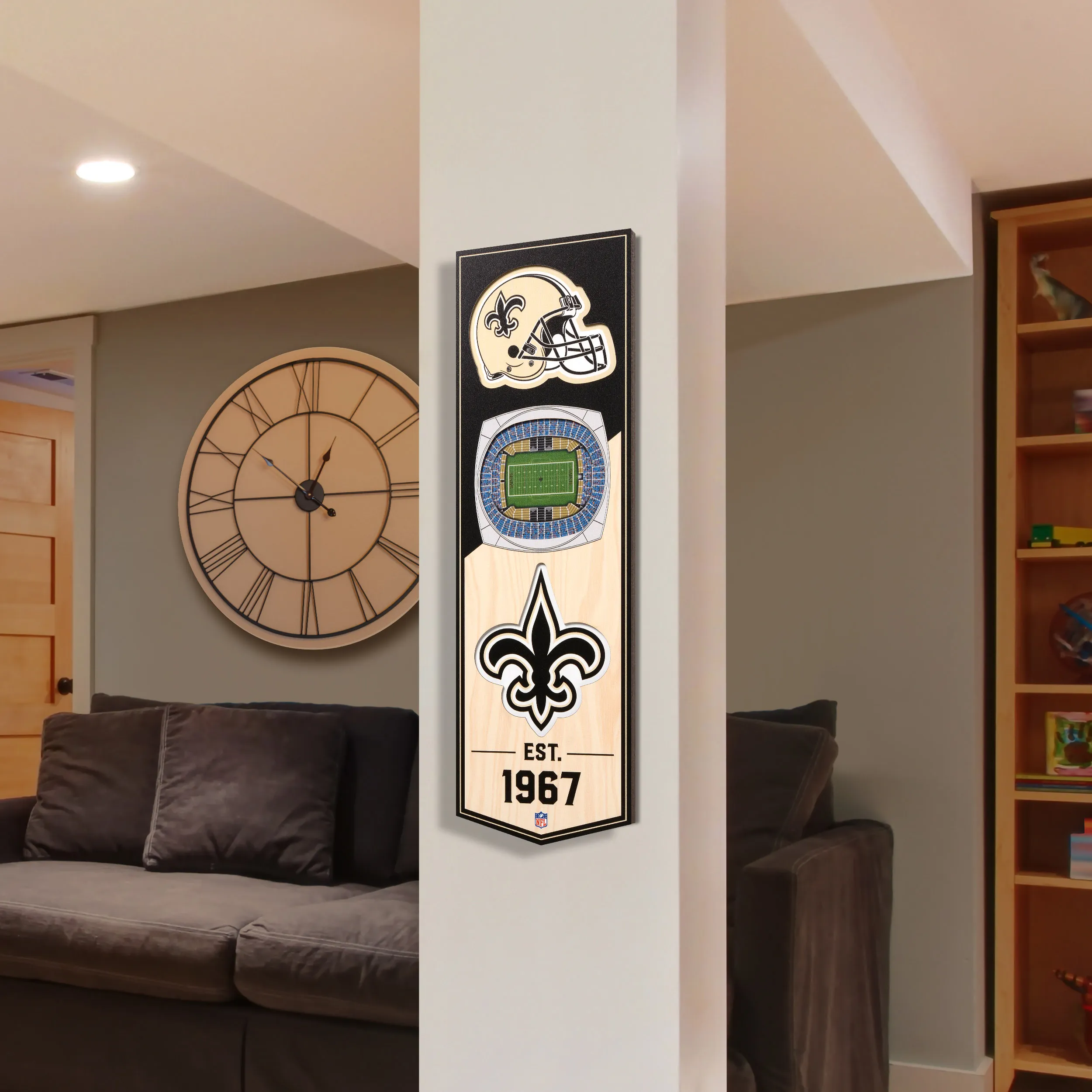 New Orleans Saints NFL YouTheFan! 3D Stadium Banner Schild