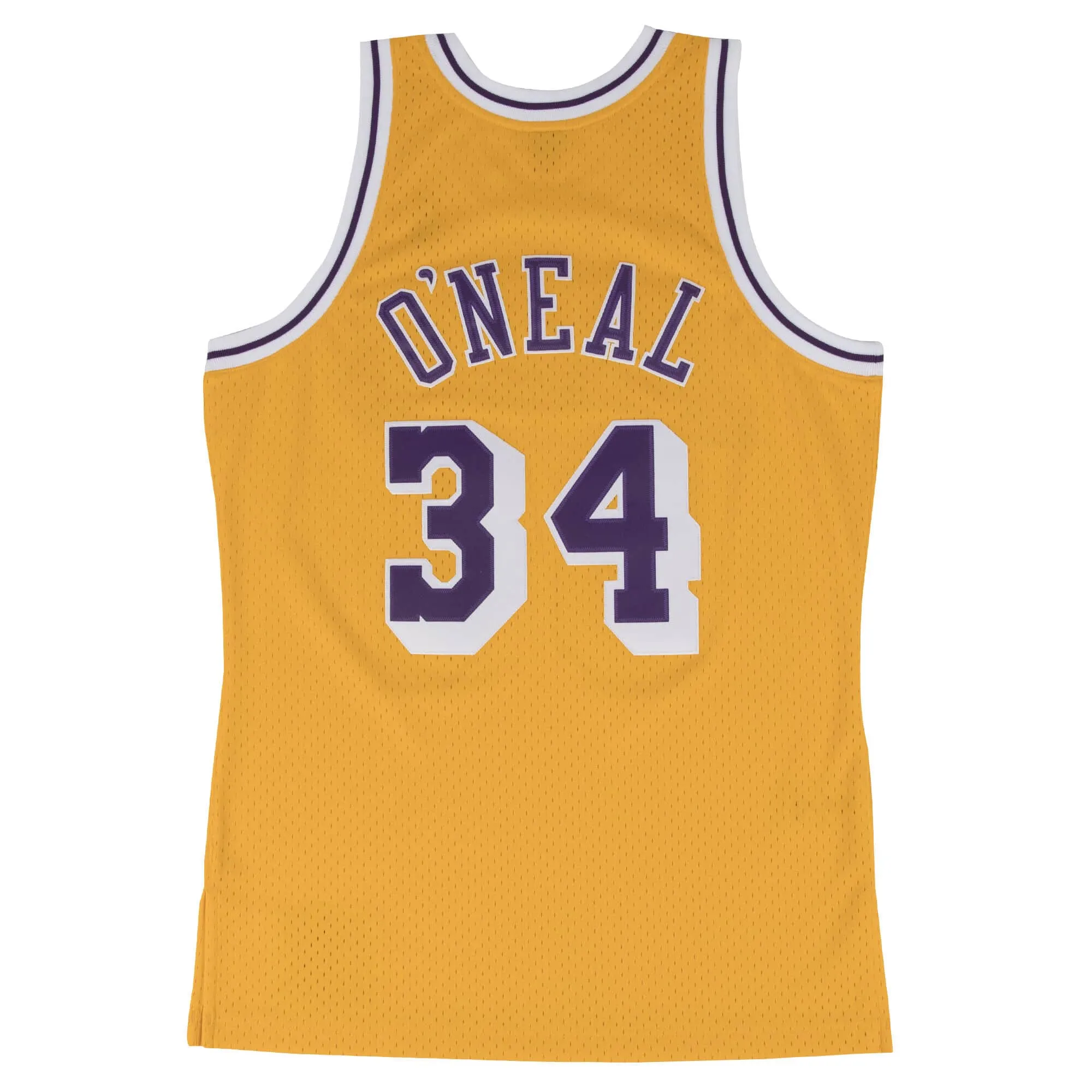Shaquille O'Neal #34 Los Angeles Lakers 96-97 NBA Mitchell & Ness Swingman Trikot Gelb Shaquille O'Neal #34 Los Angeles Lakers 96-97 NBA Mitchell & Ness Swingman Trikot Gelb