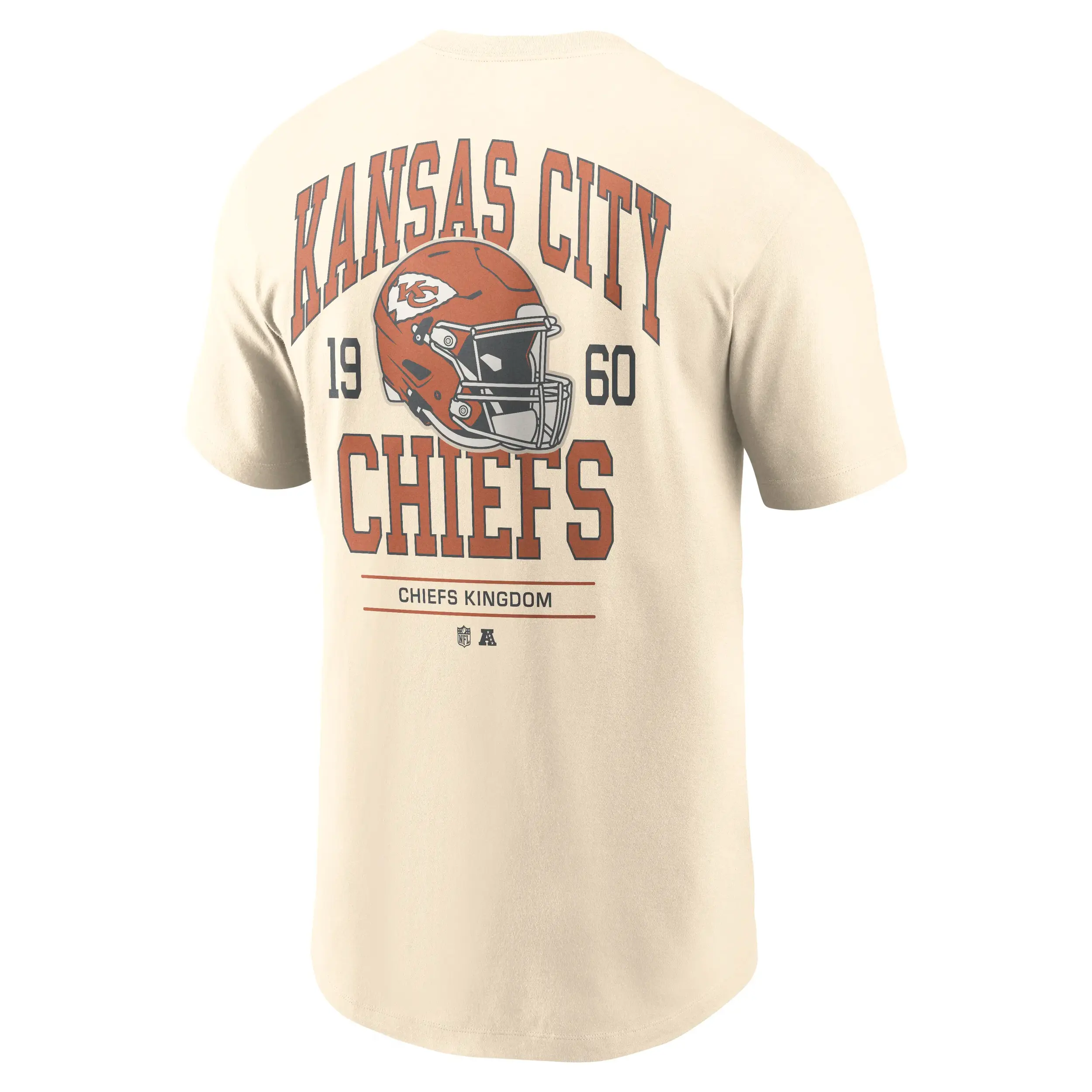 Kansas City Chiefs NFL Nike Freestyle Club Crew T-Shirt Cremeweiß