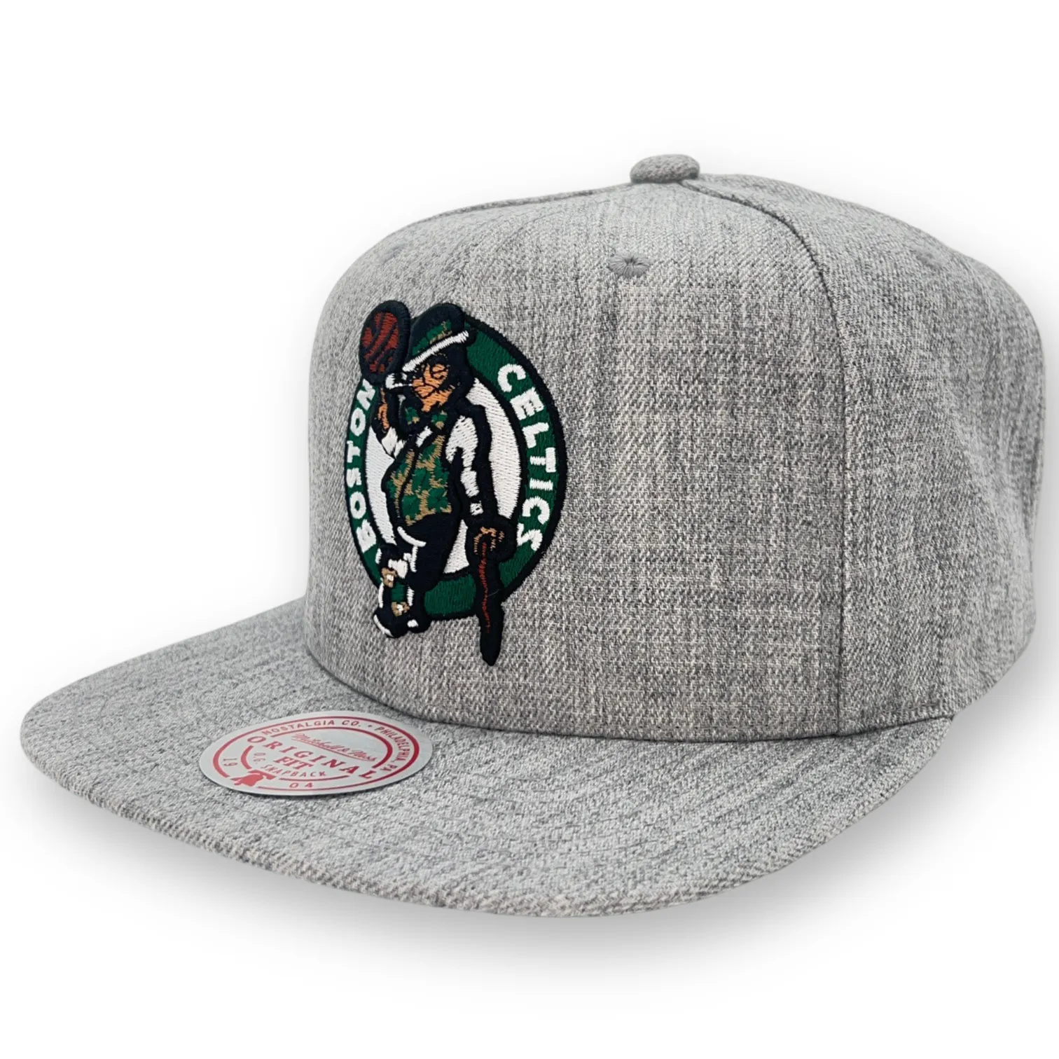 Boston Celtics NBA Mitchell & Ness Team Heather 2.0 Snapback