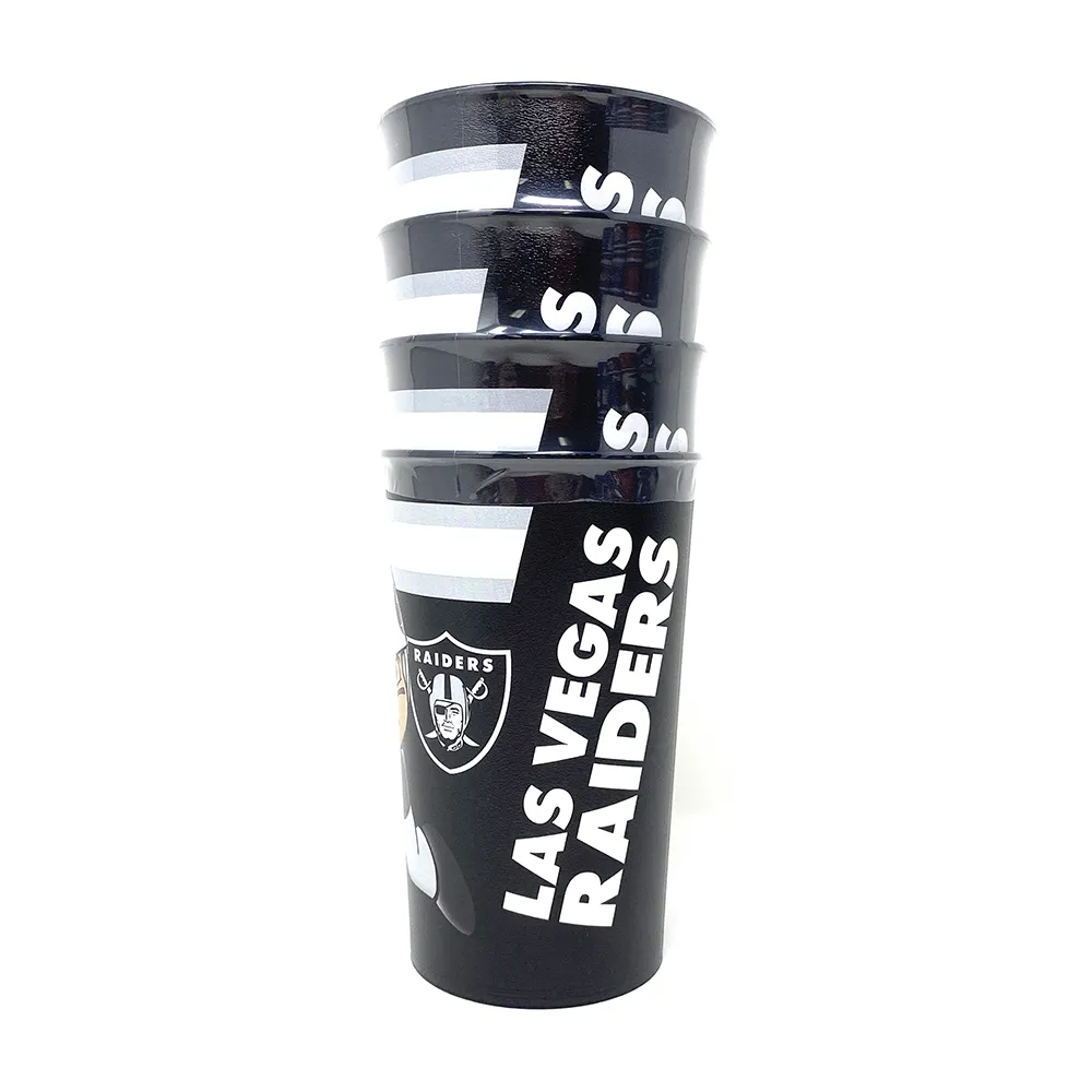 Las Vegas Raiders NFL Partybecher-Set (4 Stk.)