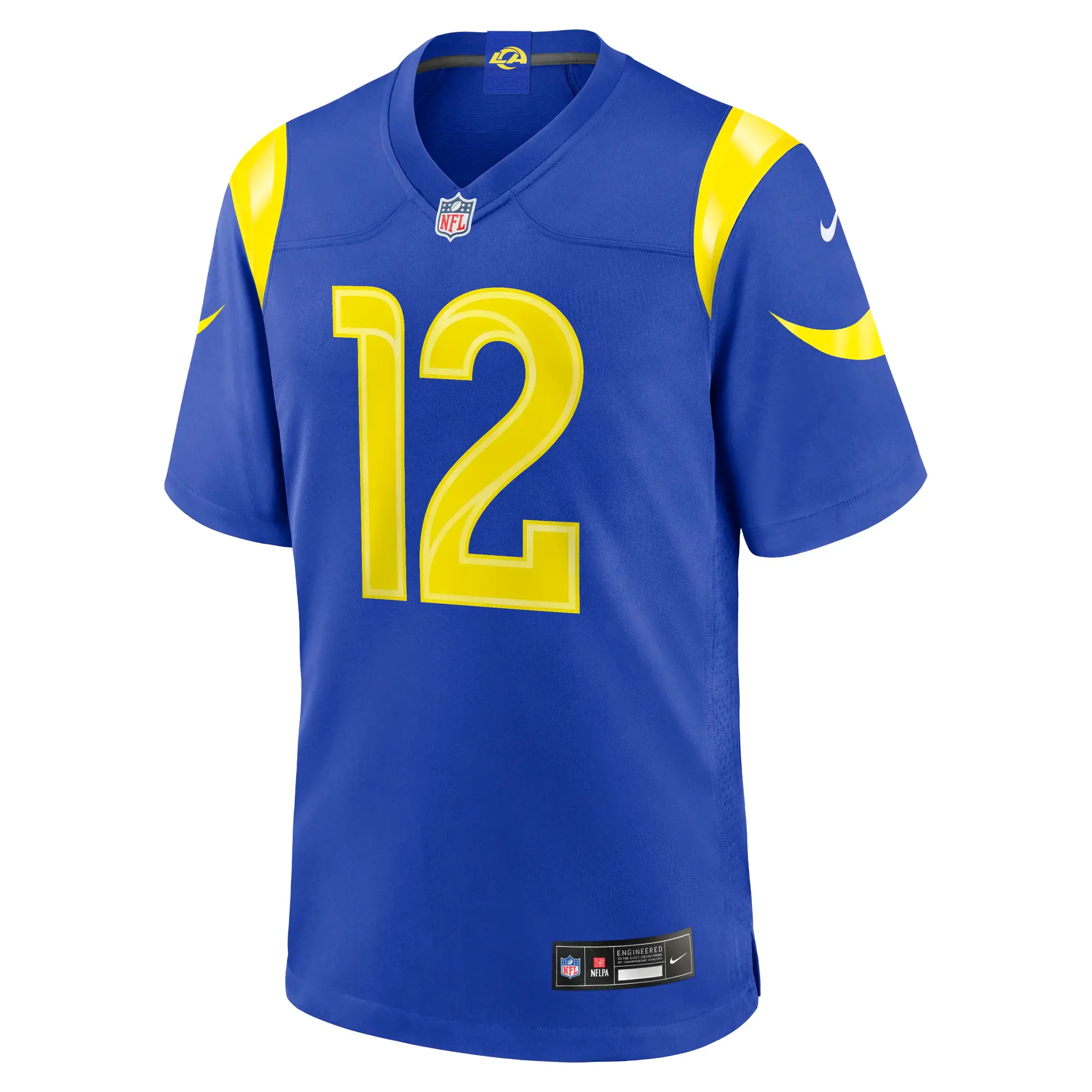 Puka Nacua #12 Los Angeles Rams NFL Football Nike Home Game Trikot Blau