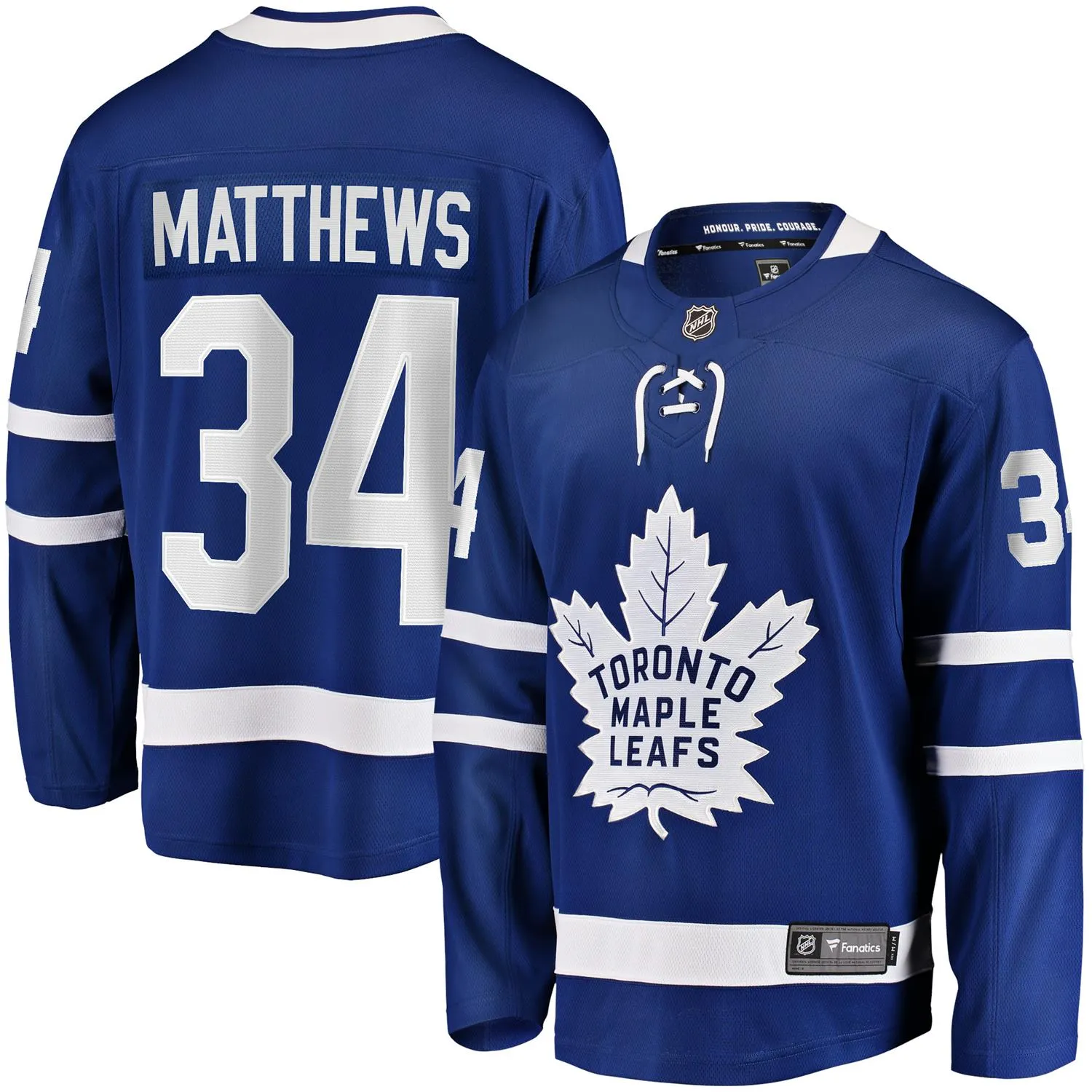 Auston Matthews #34 Toronto Maple Leafs NHL Eishockey Fanatics Breakaway Trikot Home Blau