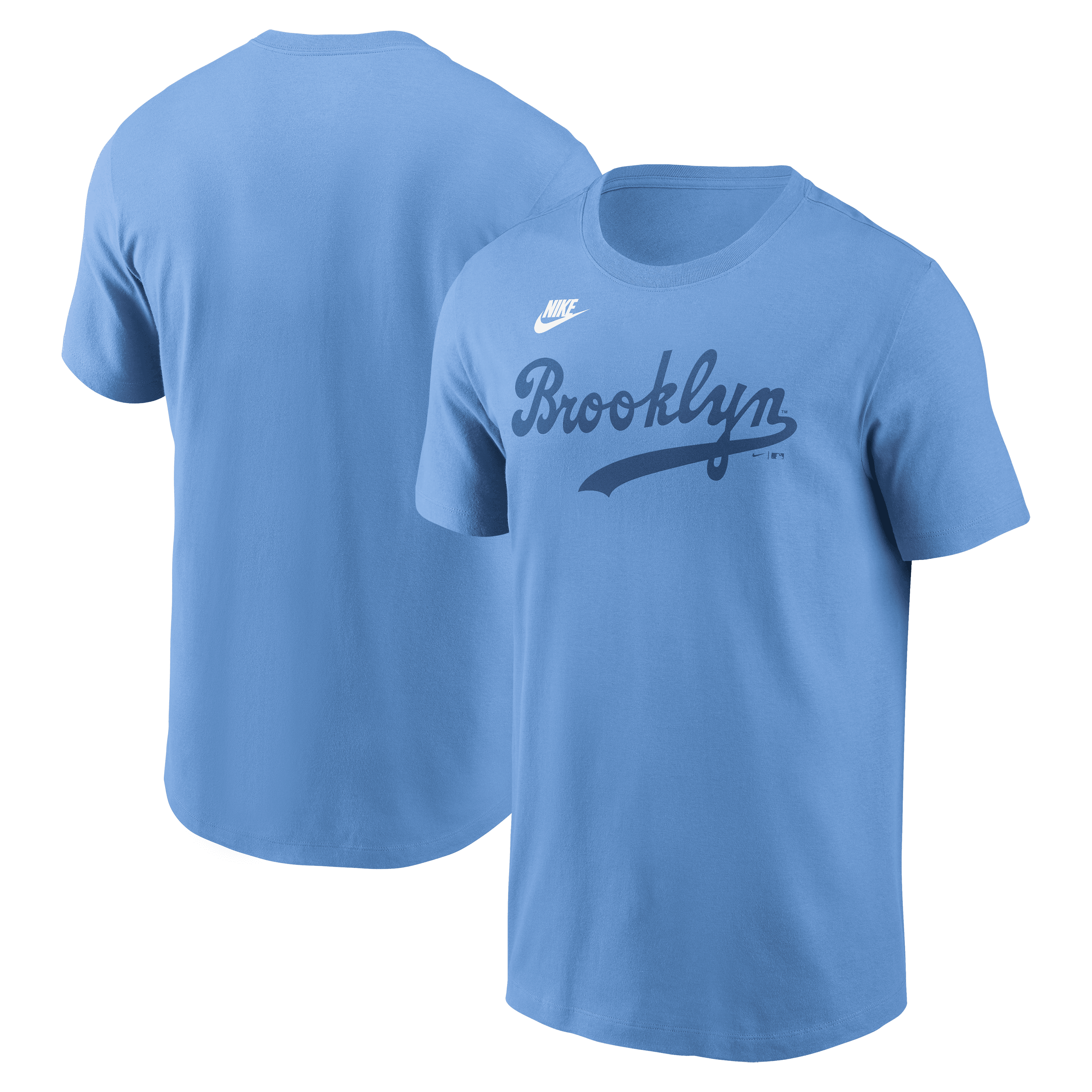 Brooklyn Dodgers MLB Nike Cooperstown Wordmark T-Shirt Blau