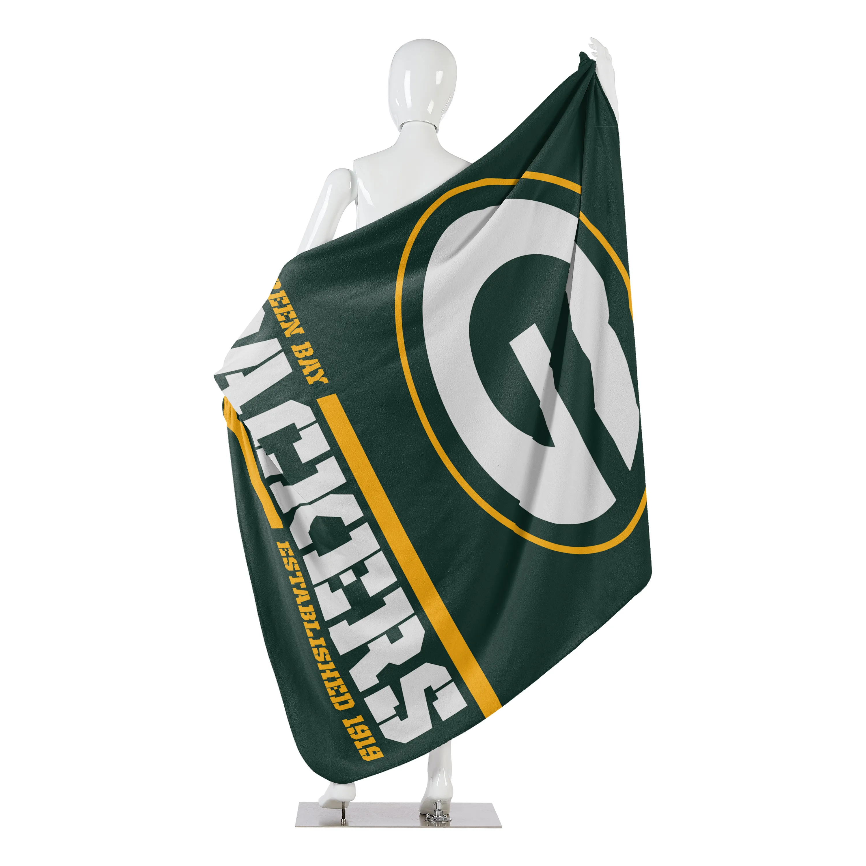 Green Bay Packers NFL Plush Split Wide Decke