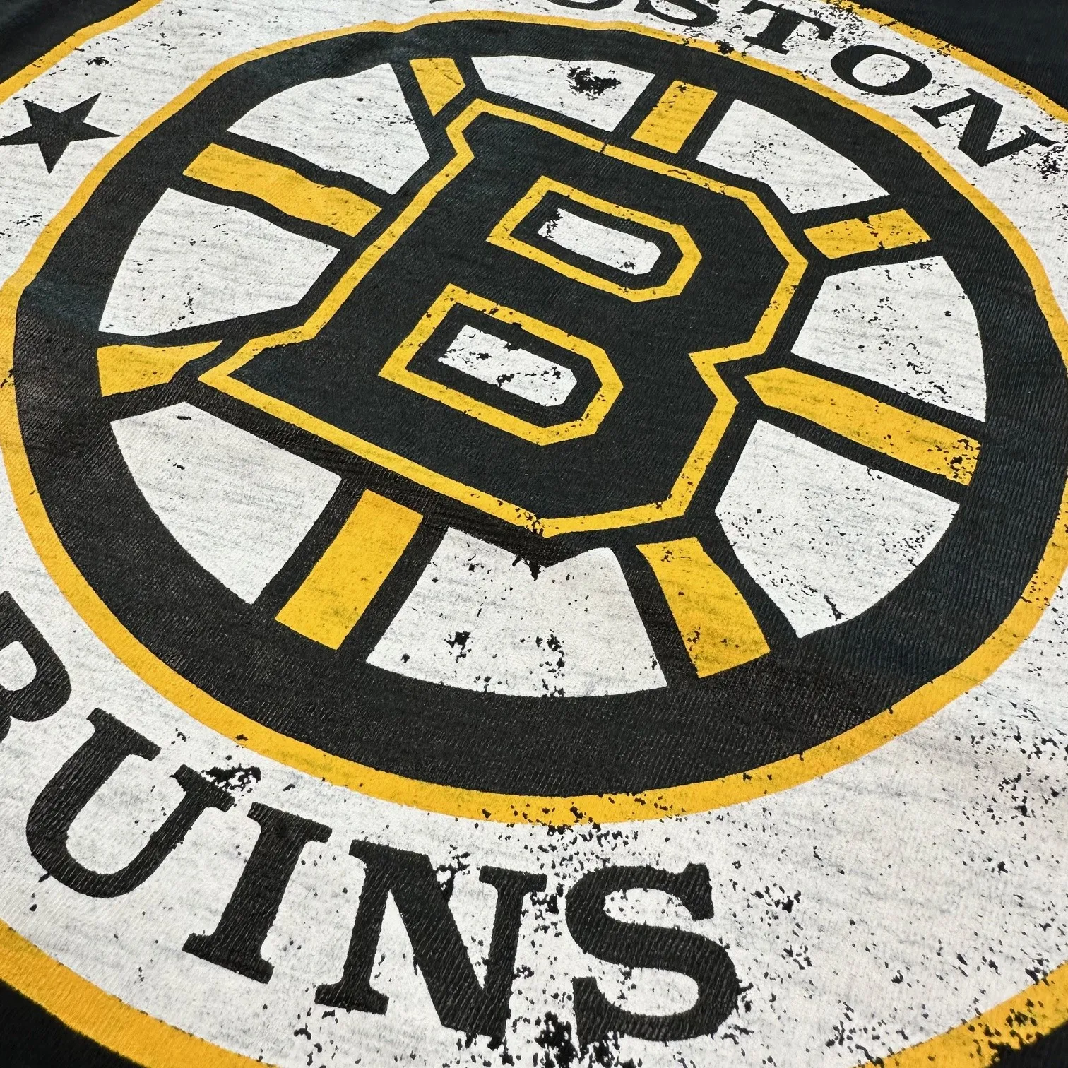 Boston Bruins NHL Mitchell & Ness Legendary Slub 3.0 T-Shirt Schwarz