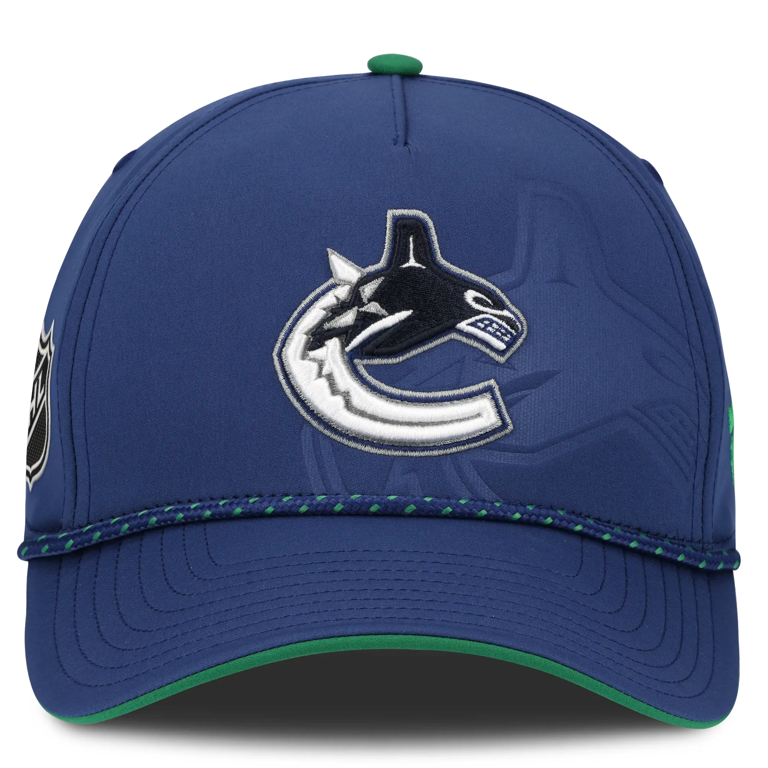 Vancouver Canucks NHL Fanatics Draft 2026 Snapback Blau / Grün