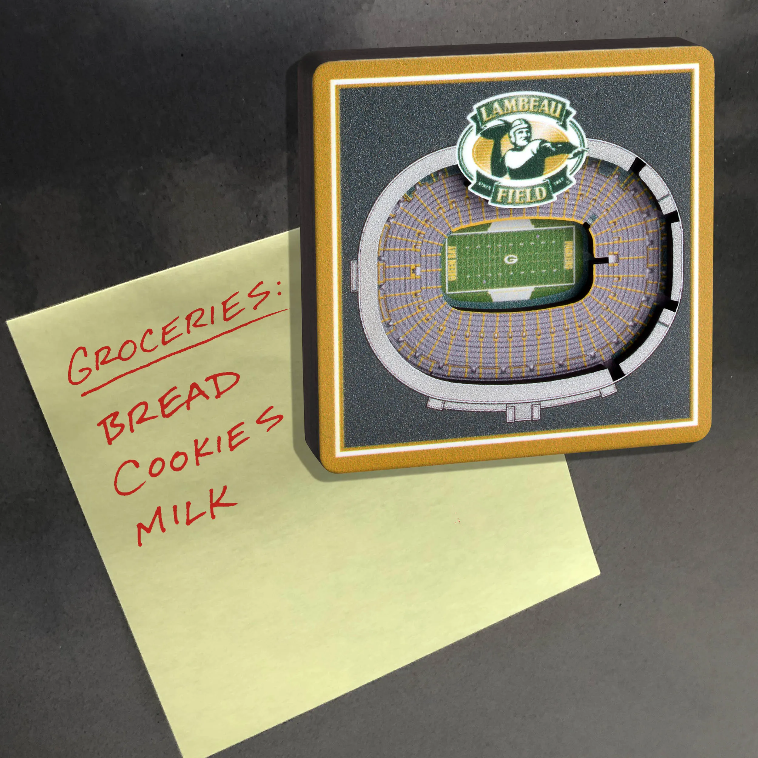 Green Bay Packers NFL YouTheFan! 3D StadiumView Magnet