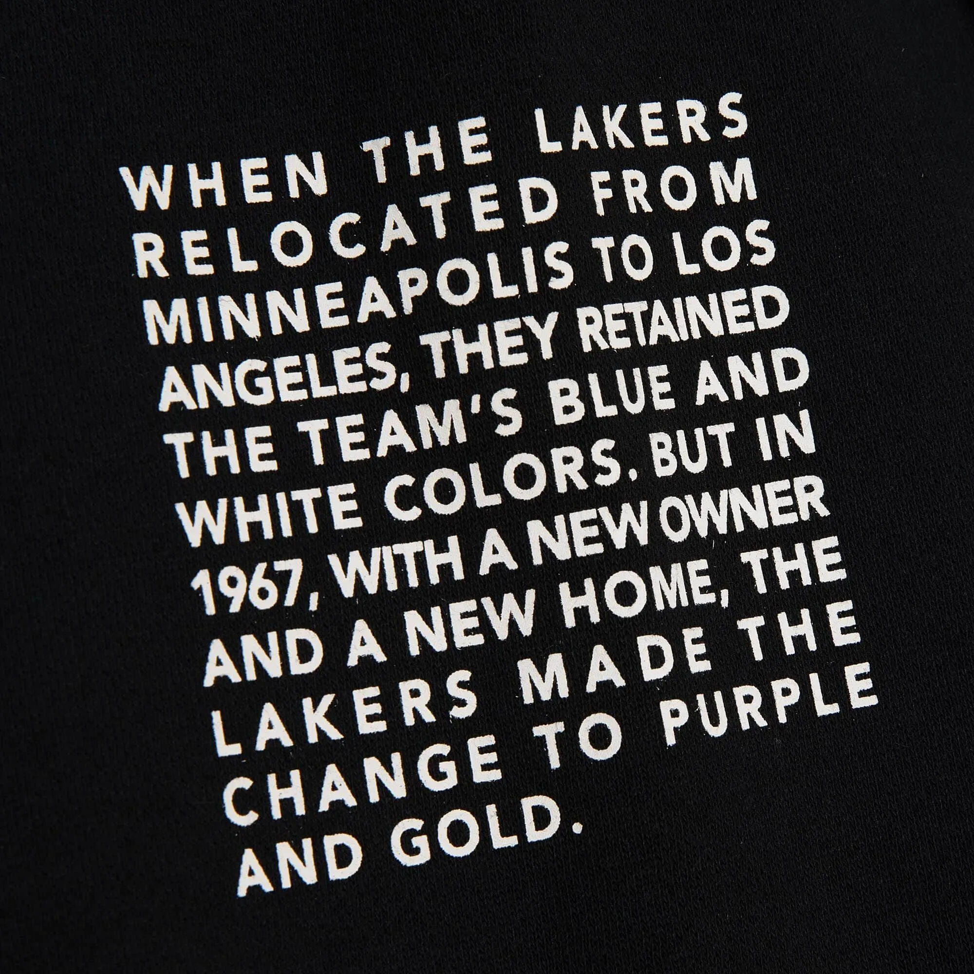 Los Angeles Lakers NBA Mitchell & Ness Team Origins Fleece Hoodie Schwarz Los Angeles Lakers NBA Mitchell & Ness Team Origins Fleece Hoodie Schwarz
