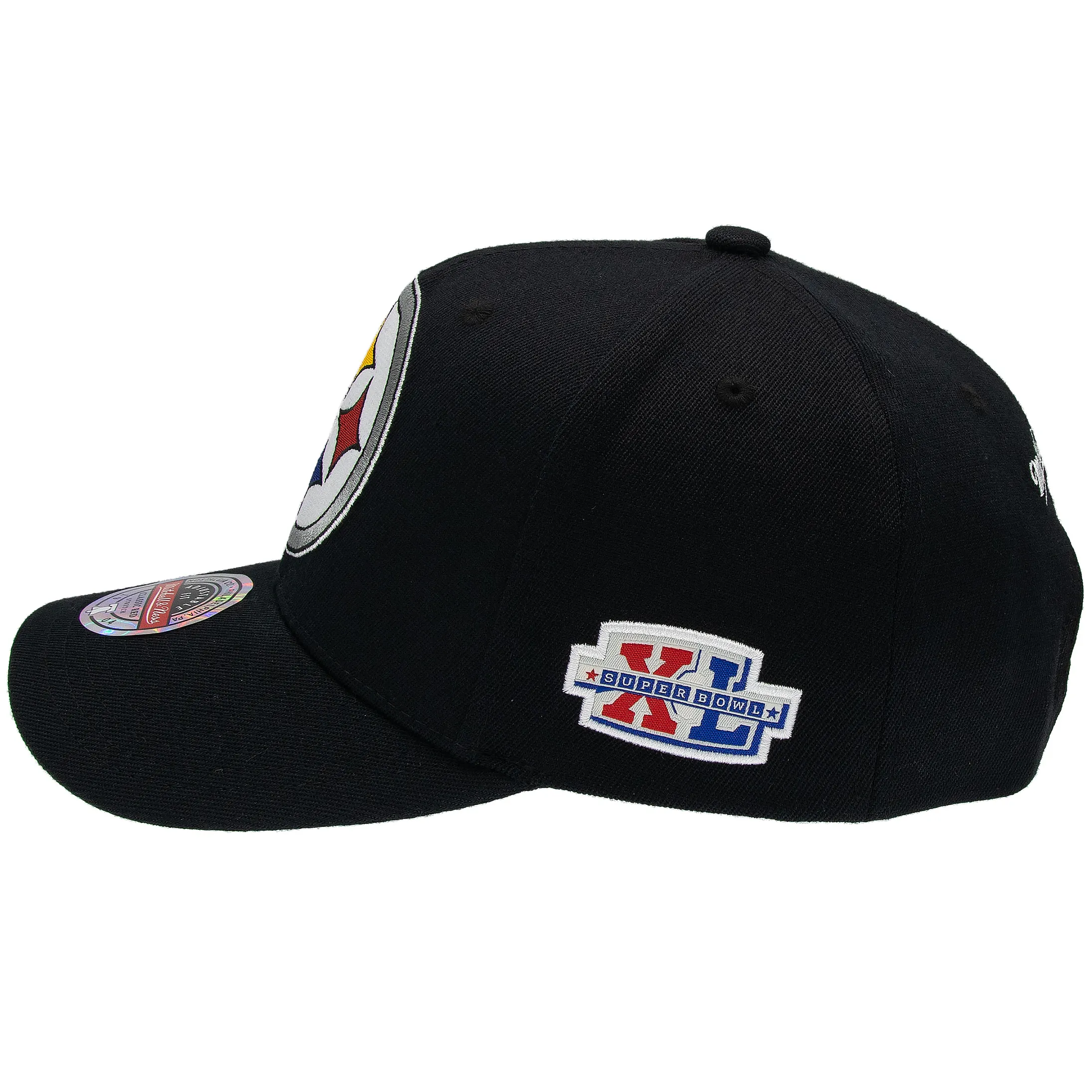Pittsburgh Steelers NFL Mitchell & Ness Black Out Classic Red Snapback