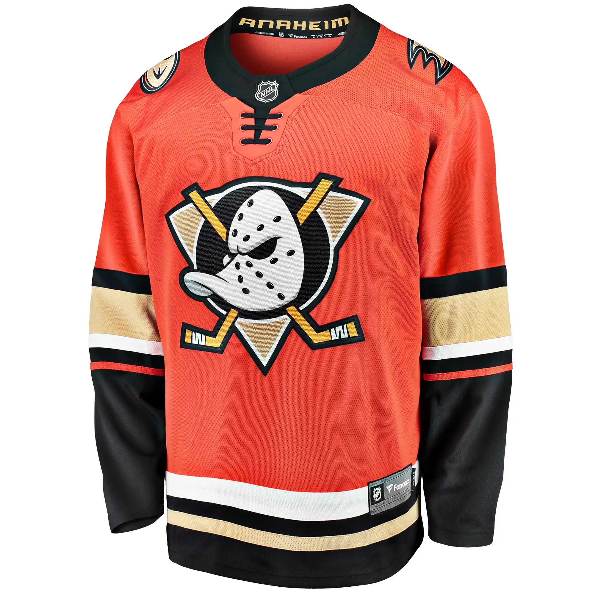 Anaheim Ducks NHL Eishockey Fanatics Breakaway Trikot Alternate Orange