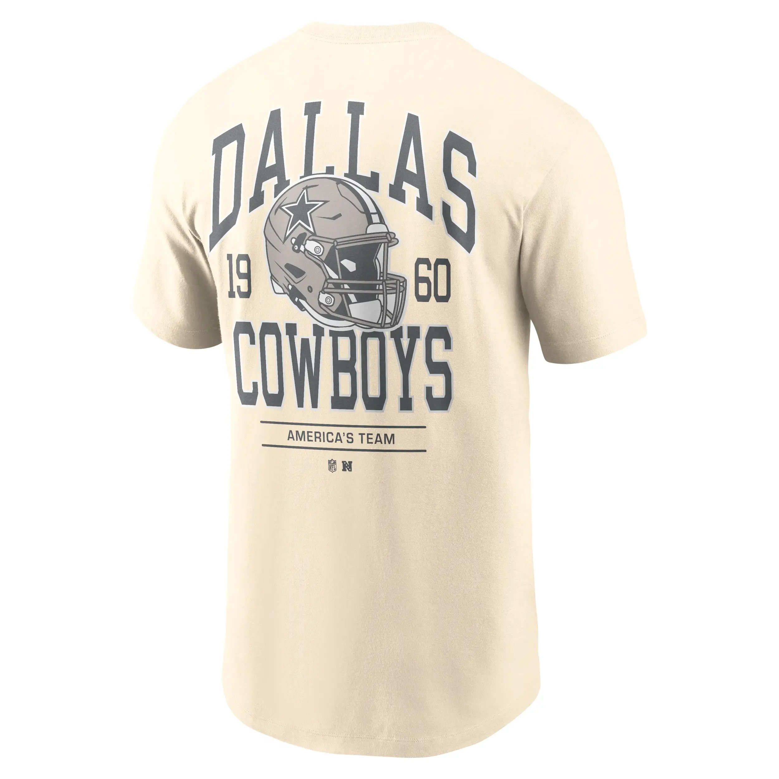 Dallas Cowboys NFL Nike Freestyle Club Crew T-Shirt Cremeweiß