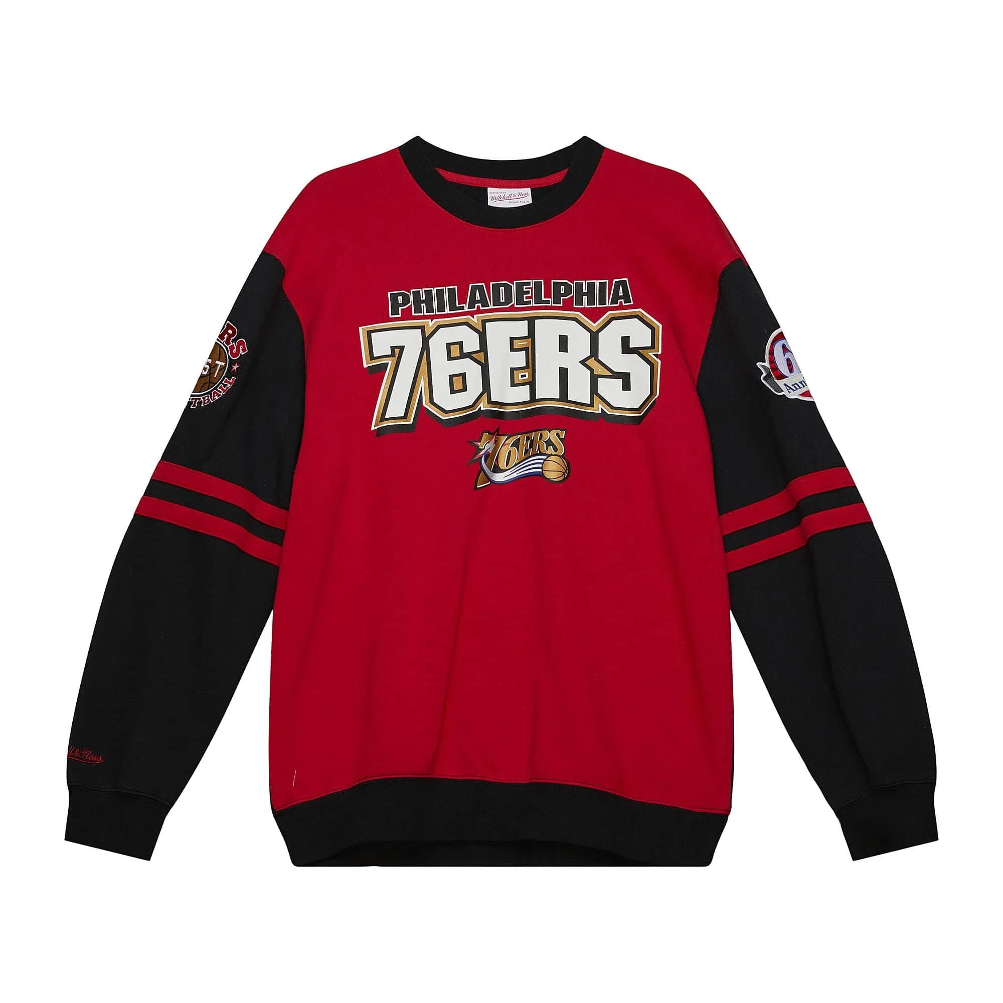 Philadelphia 76ers NBA Mitchell & Ness All Over Crew 2.0 Sweatshirt