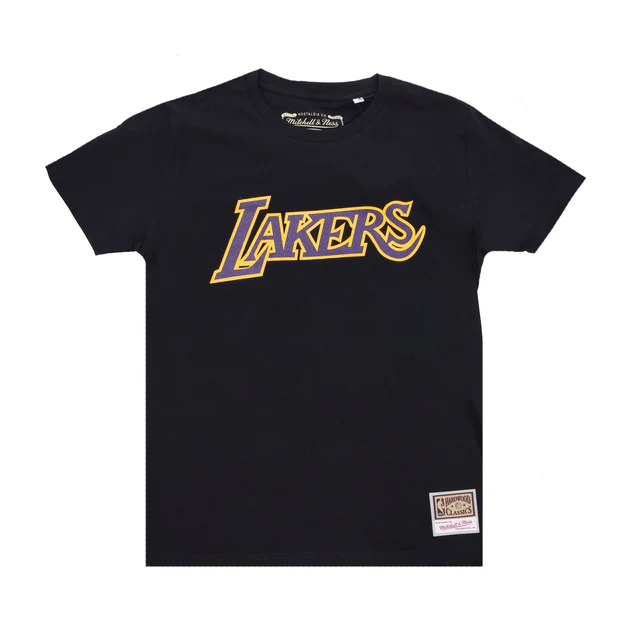 Los Angeles Lakers NBA Mitchell & Ness Team Logo T-Shirt Schwarz Los Angeles Lakers NBA Mitchell & Ness Team Logo T-Shirt Schwarz