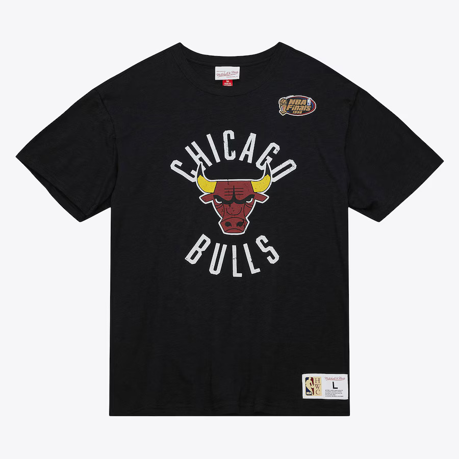 Chicago Bulls NBA Mitchell & Ness Legendary Slub 1.0 T-Shirt Schwarz