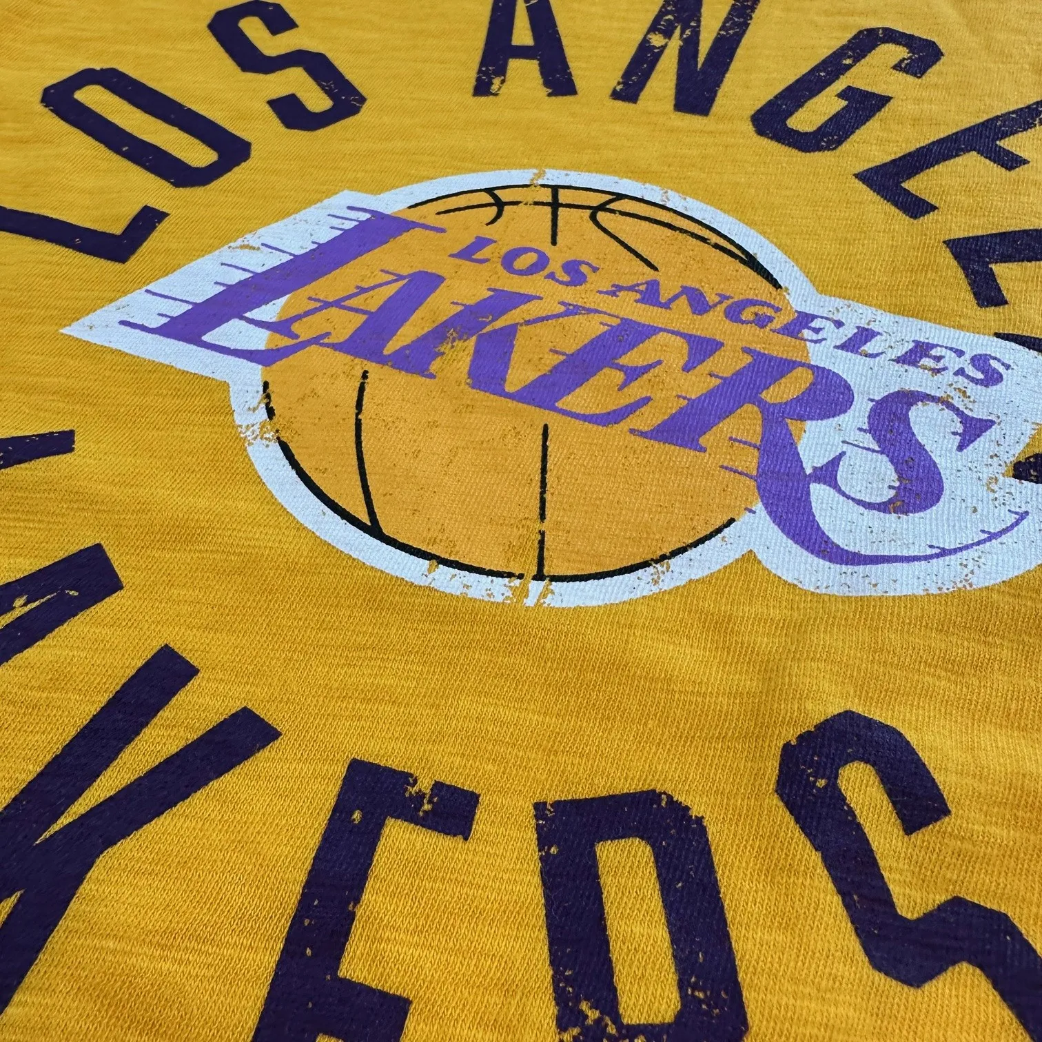 Los Angeles Lakers NBA Mitchell & Ness Legendary Slub 1.0 T-Shirt Gelb Los Angeles Lakers NBA Mitchell & Ness Legendary Slub 1.0 T-Shirt Gelb