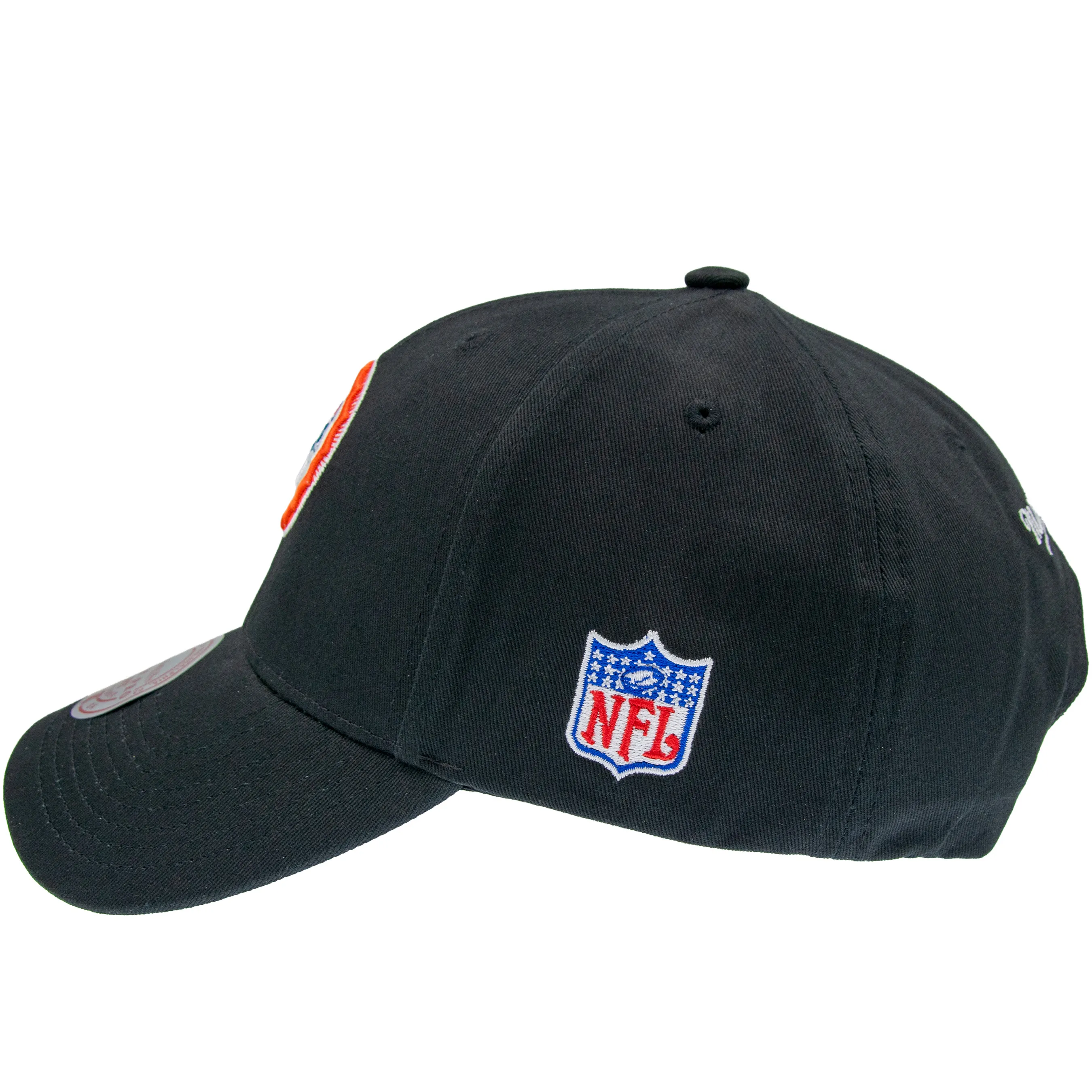 Miami Dolphins NFL Mitchell & Ness Team Logo Low Pro Snapback Schwarz