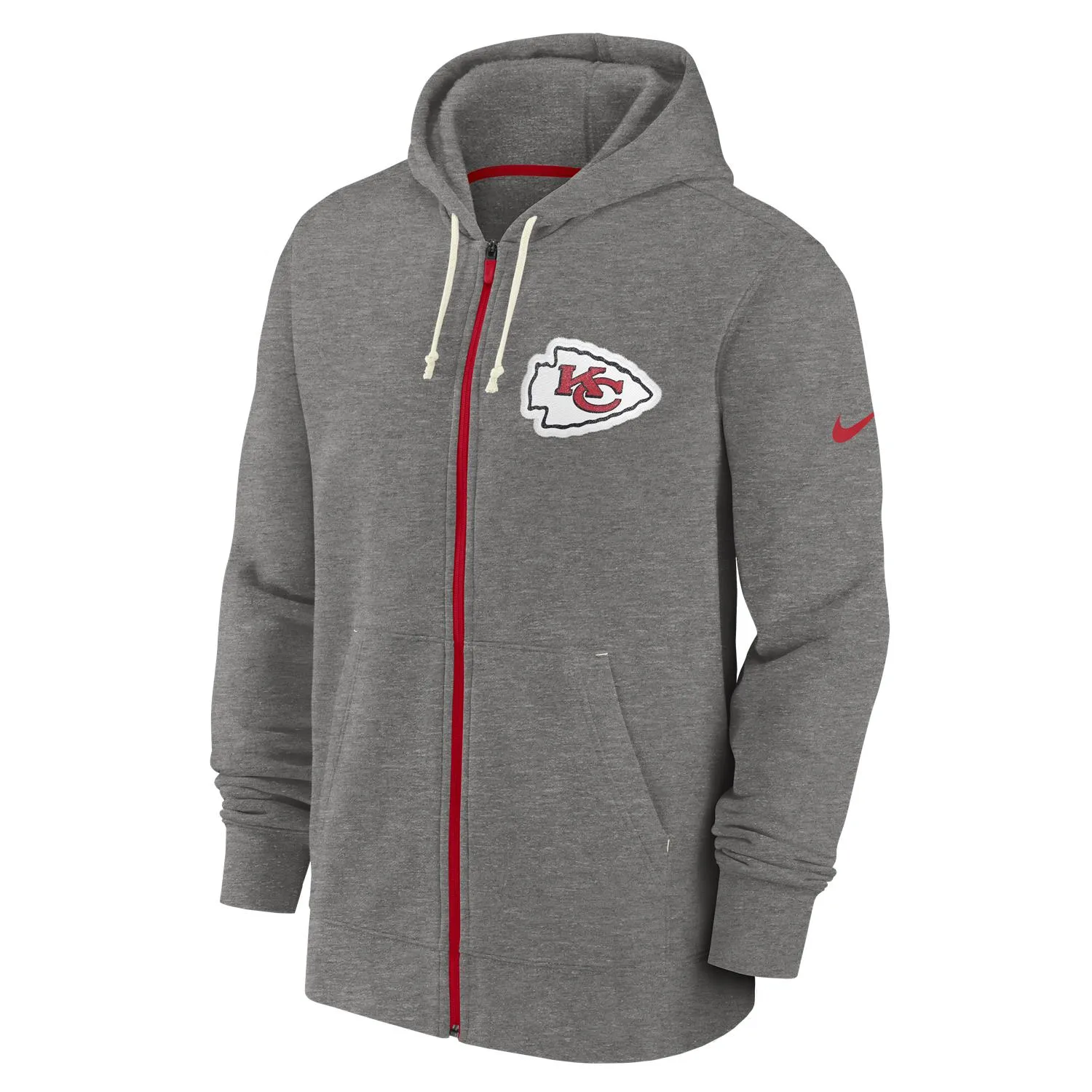 Kansas City Chiefs NFL Nike Historic Full-Zip Fleece Hoodie