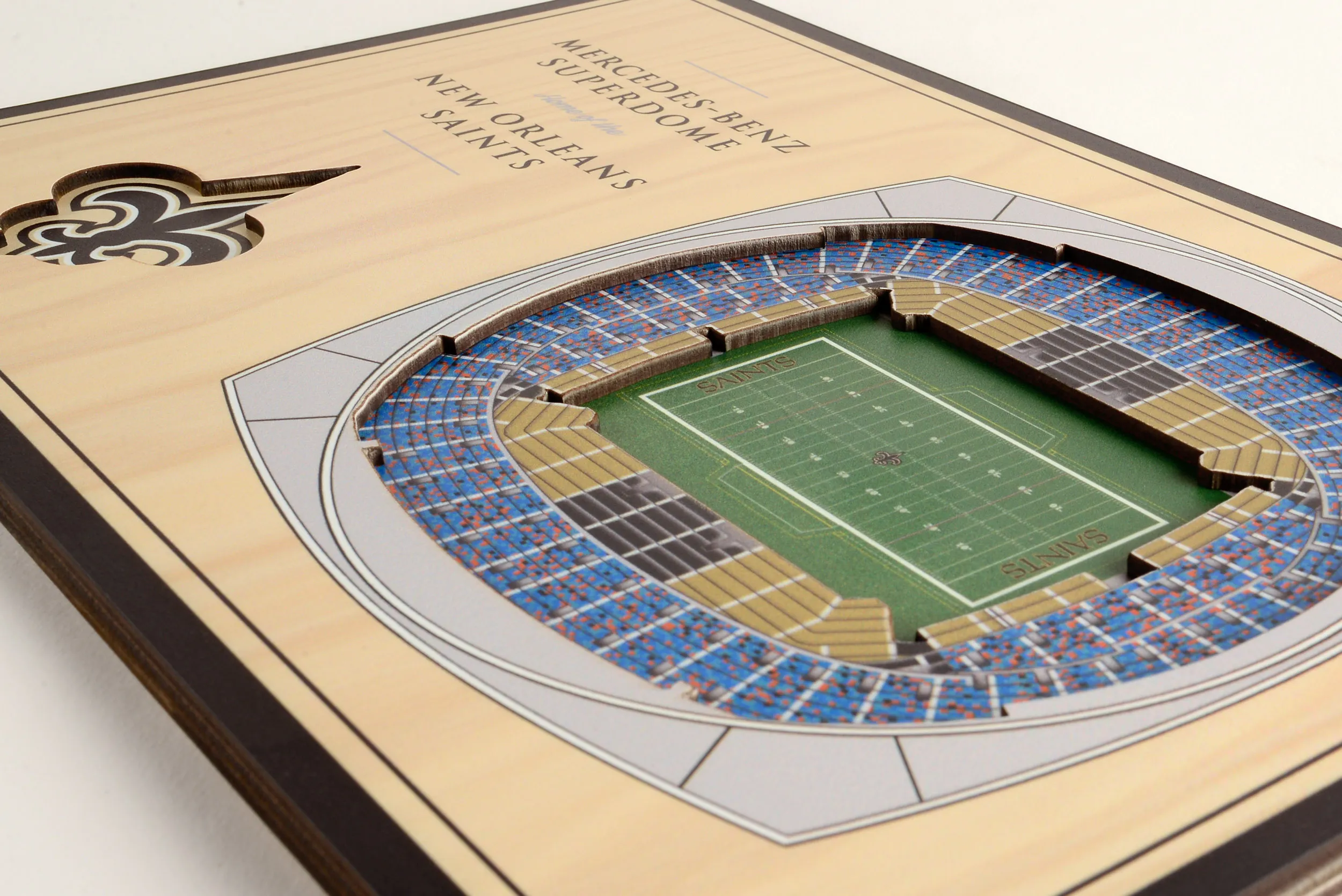 New Orleans Saints NFL YouTheFan! 3D Stadium View Desktop Schild