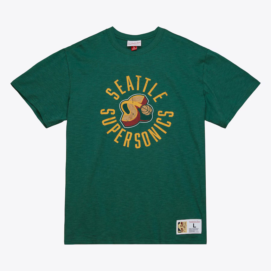 Seattle Supersonics NBA Mitchell & Ness Legendary Slub 1.0 T-Shirt Grün